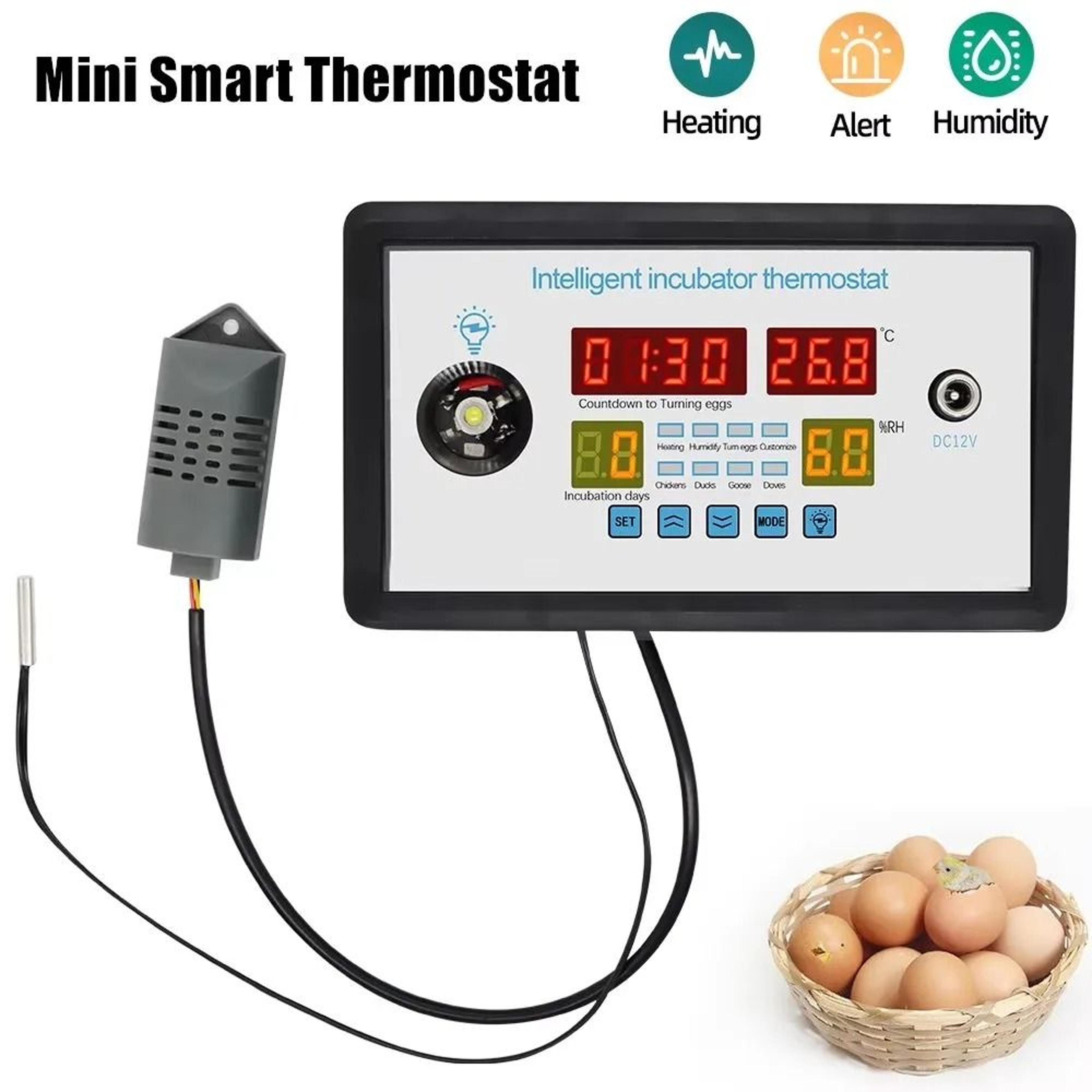 zfx-w9002 egg incubator controller with temperature and humidity sensors