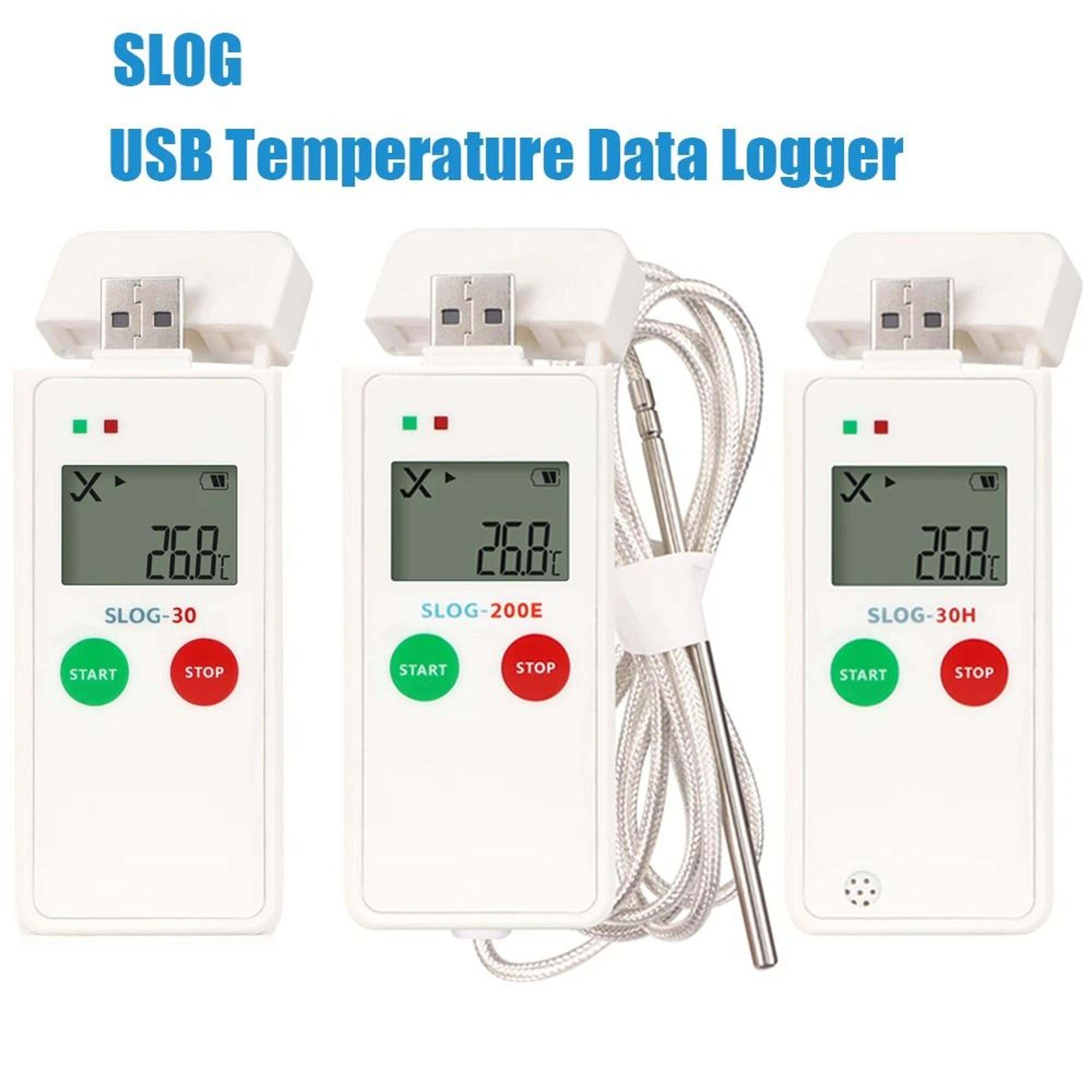 slog-30 reusable usb temperature data logger with 65,000-point memory