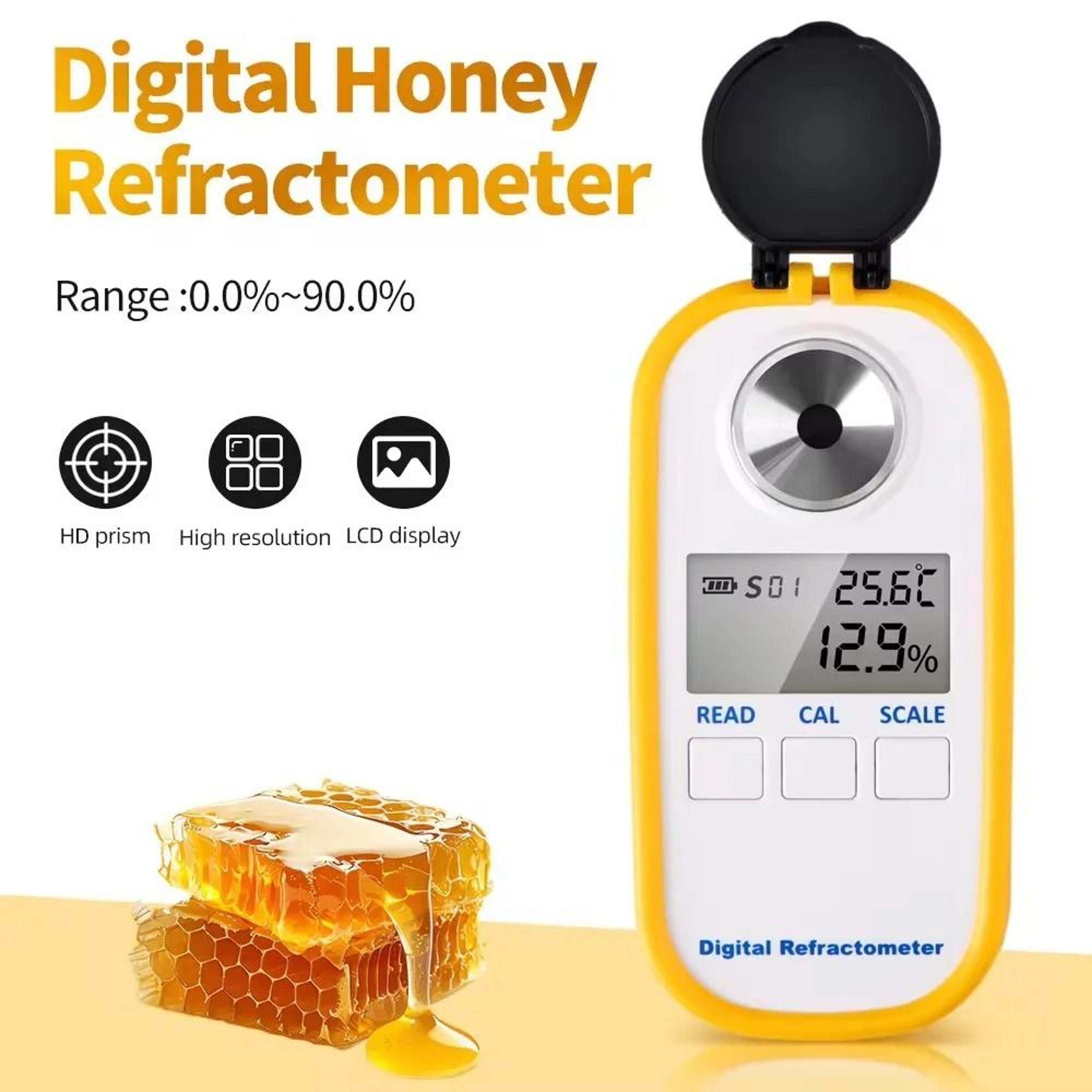 sweetcheck digital refractometer and brix meter for honey, juice and syrup