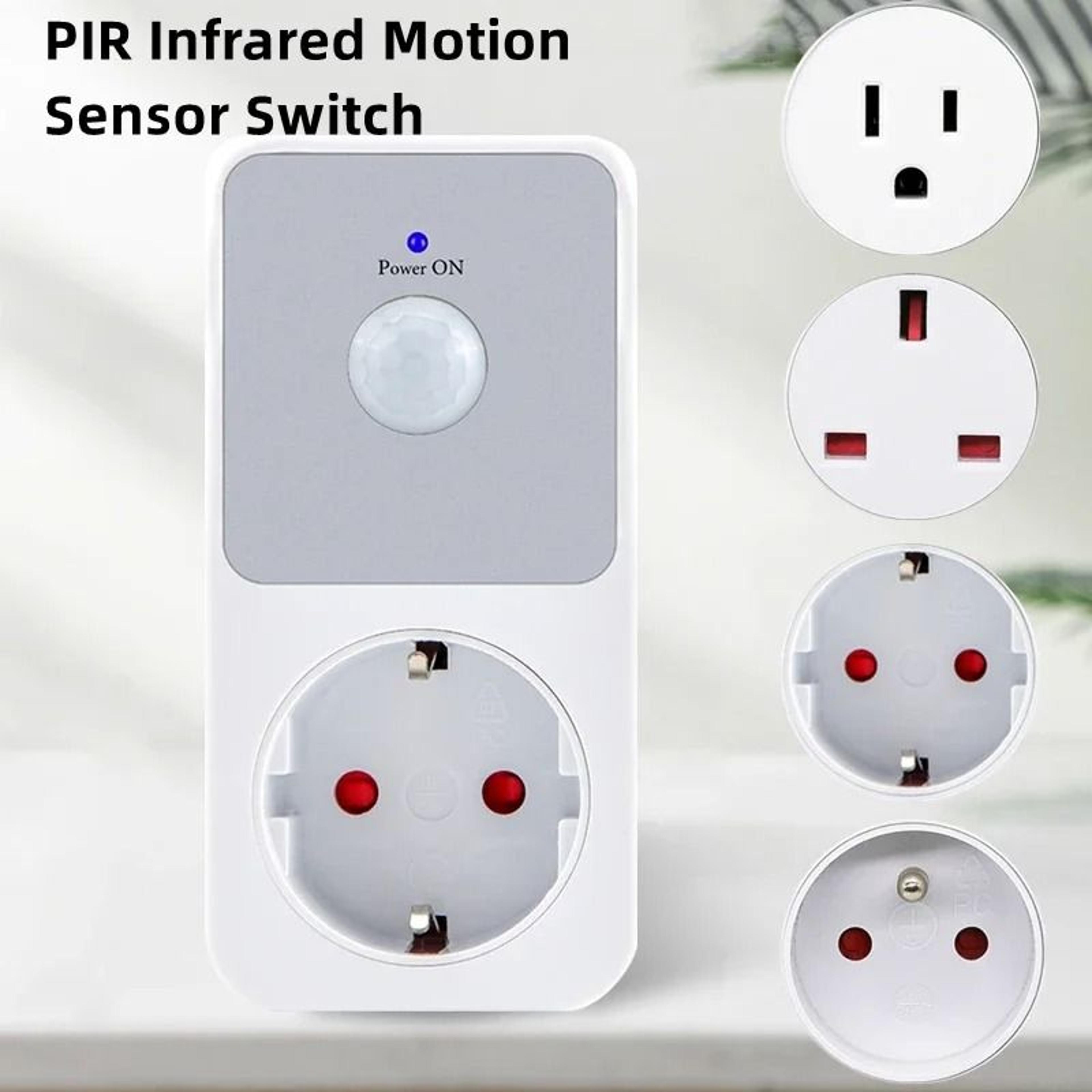 motionglow 120° pir motion sensor socket and e27 lamp holder