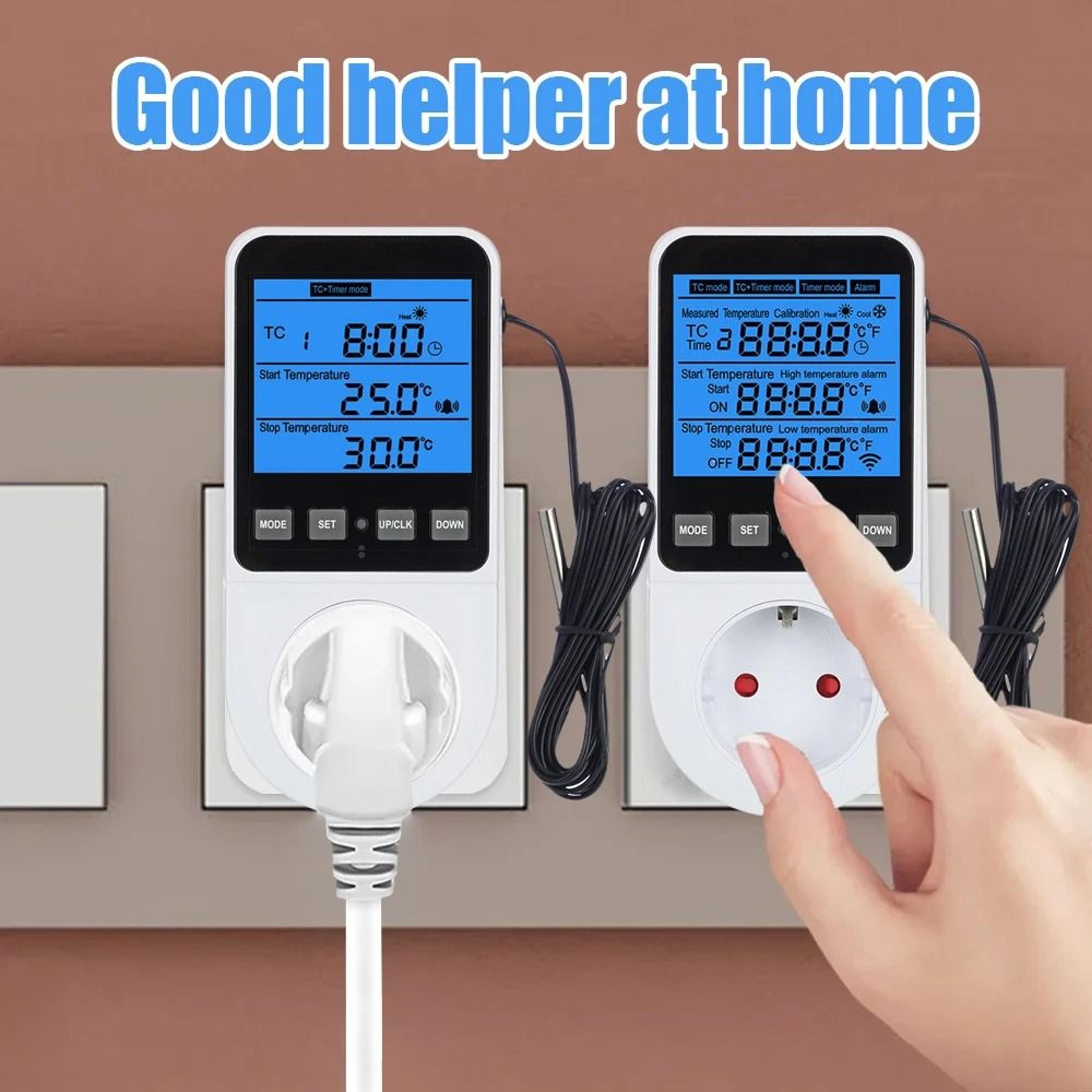 tempguard 120–230v thermostat socket and digital temperature controller