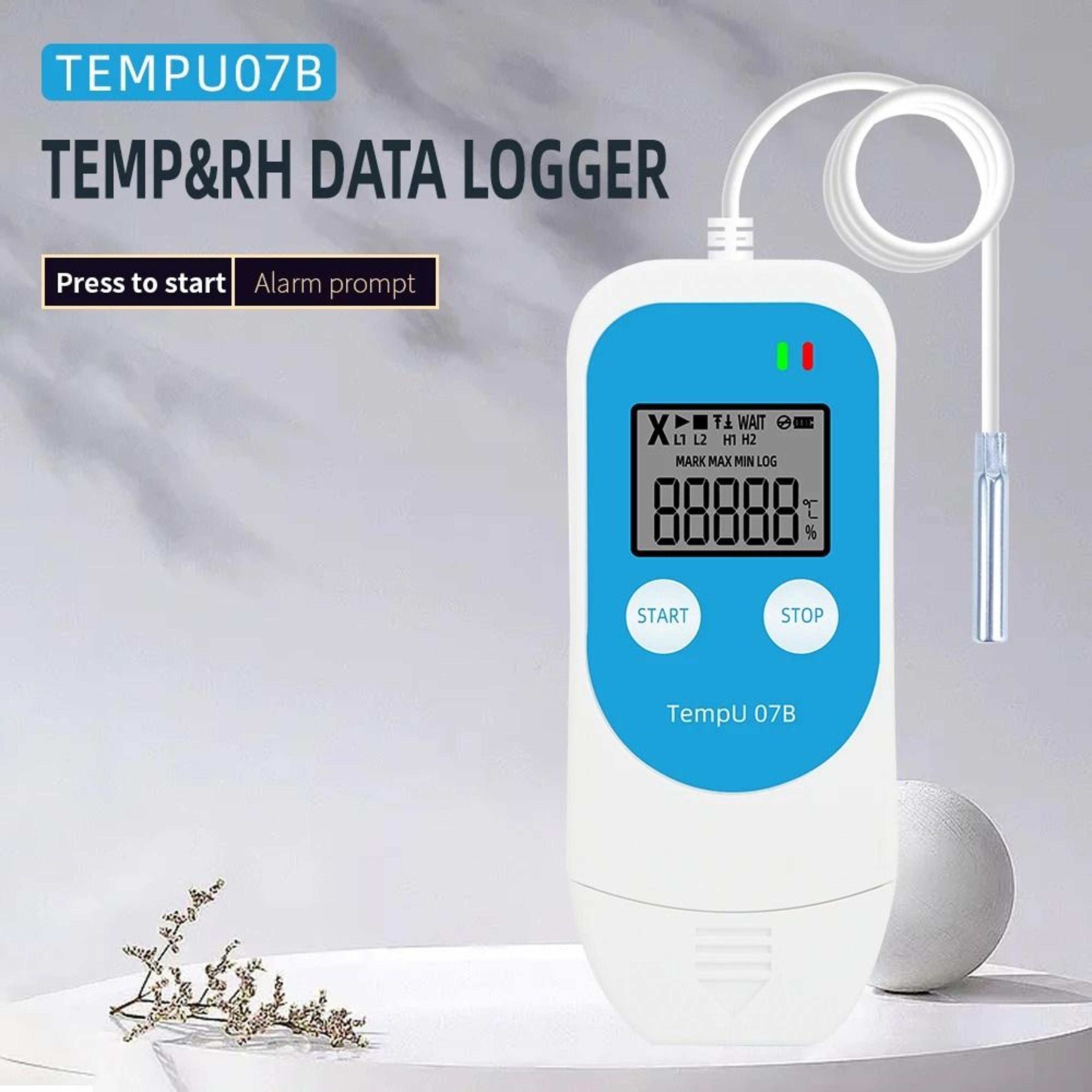tempu07b usb temperature humidity data logger for cold storage