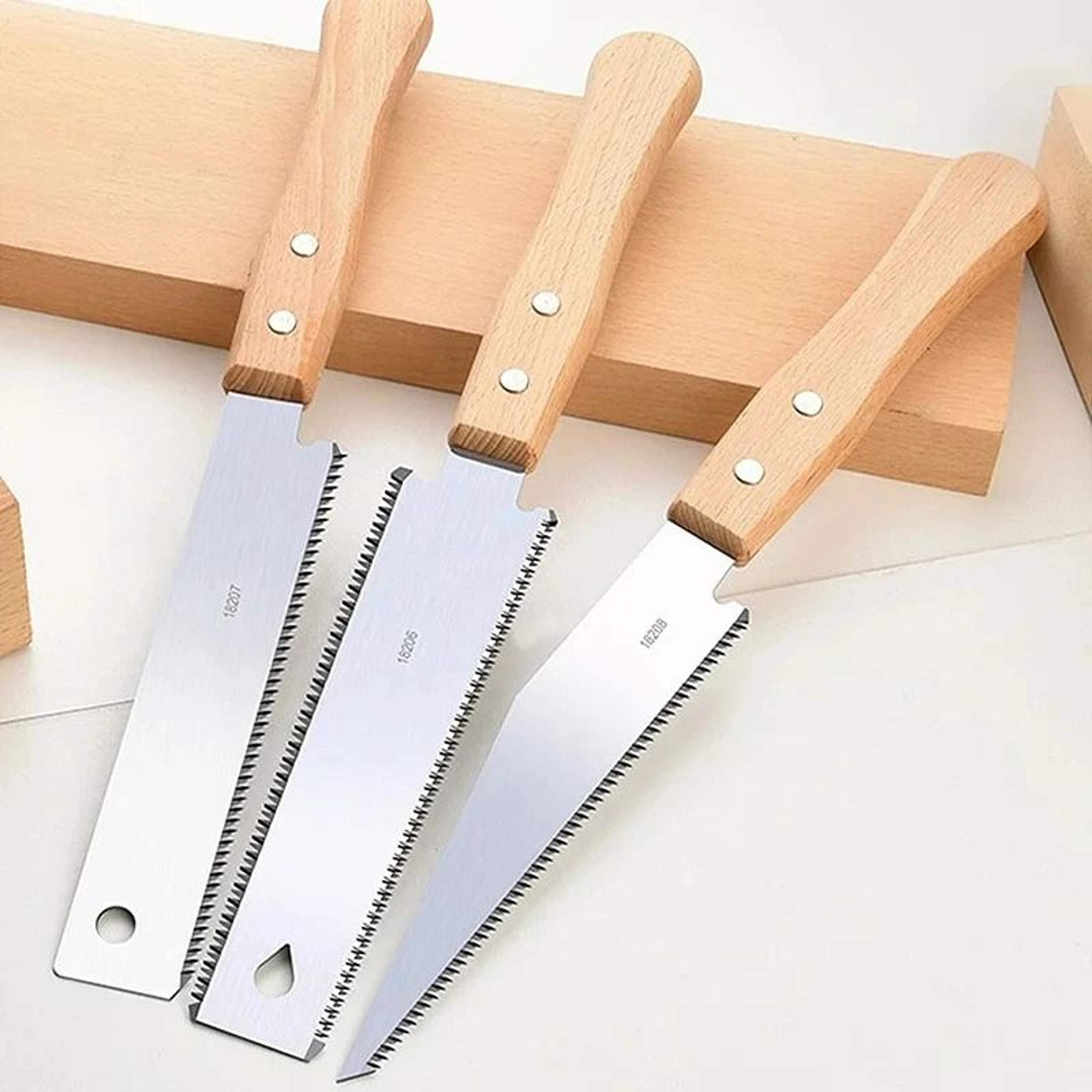 craftedge japanese pull saw and flush cut hand saw with wooden handle