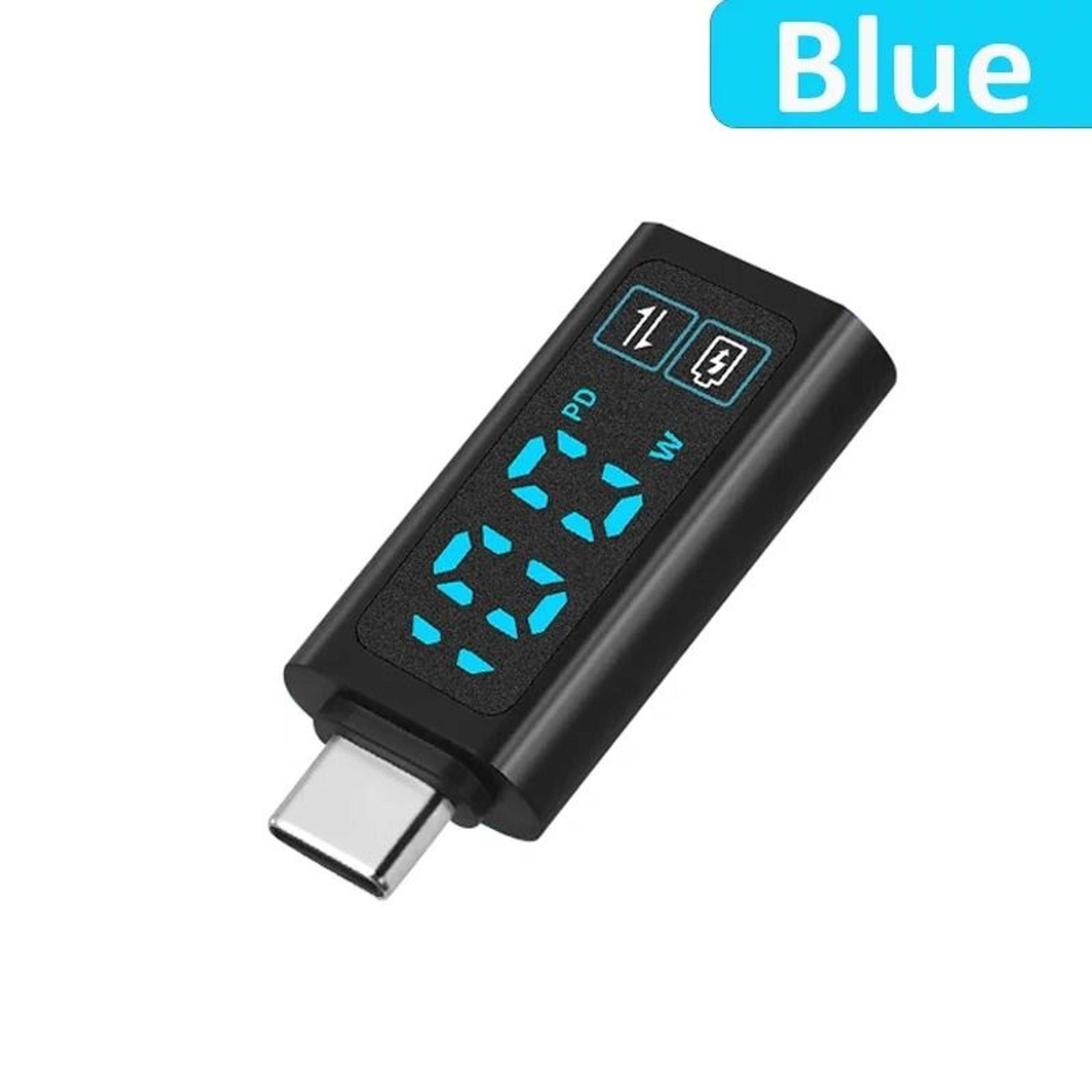 pd100w usb-c fast charging tester with digital voltage power display