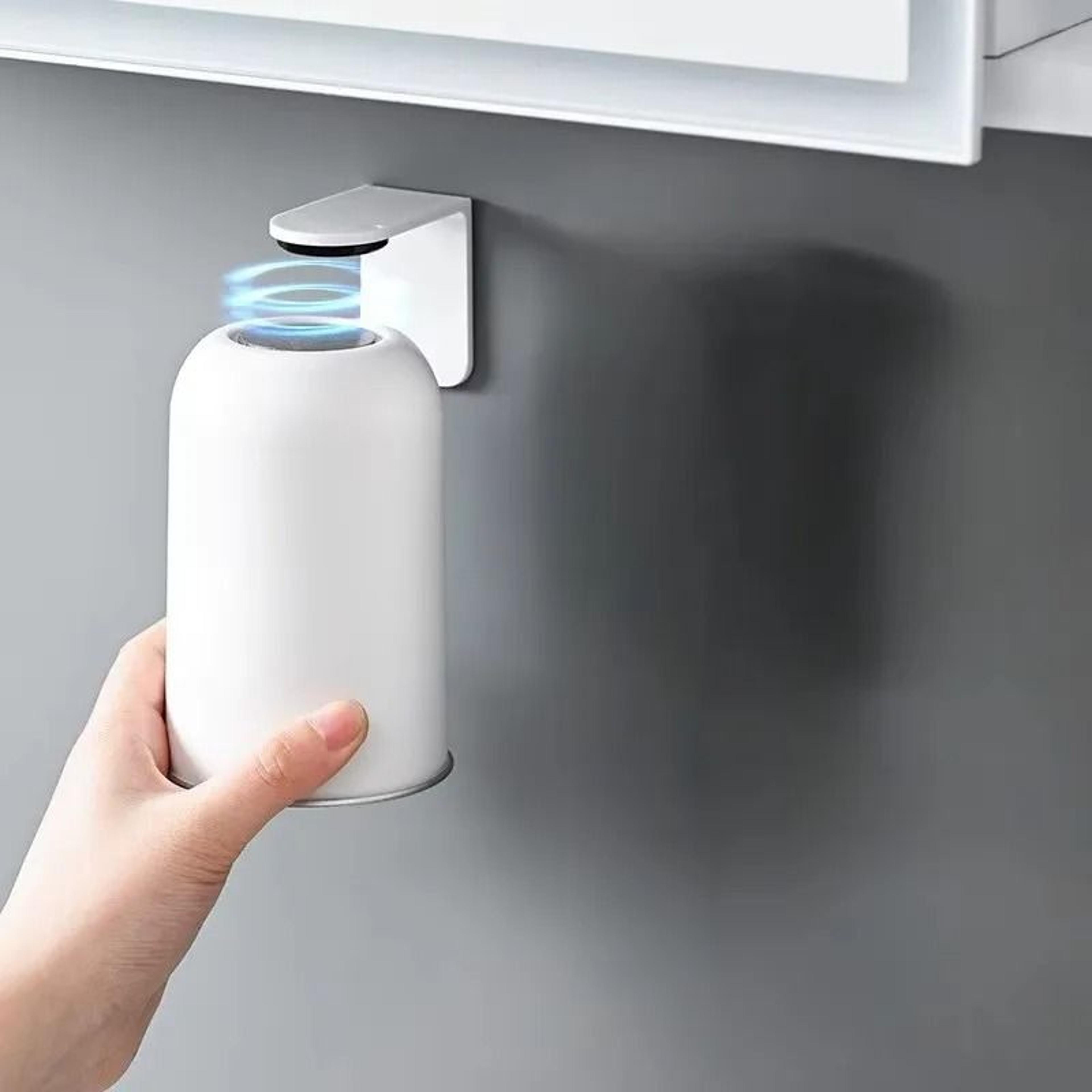 wall mounted magnetic stainless steel rinse cup with no-drill holder