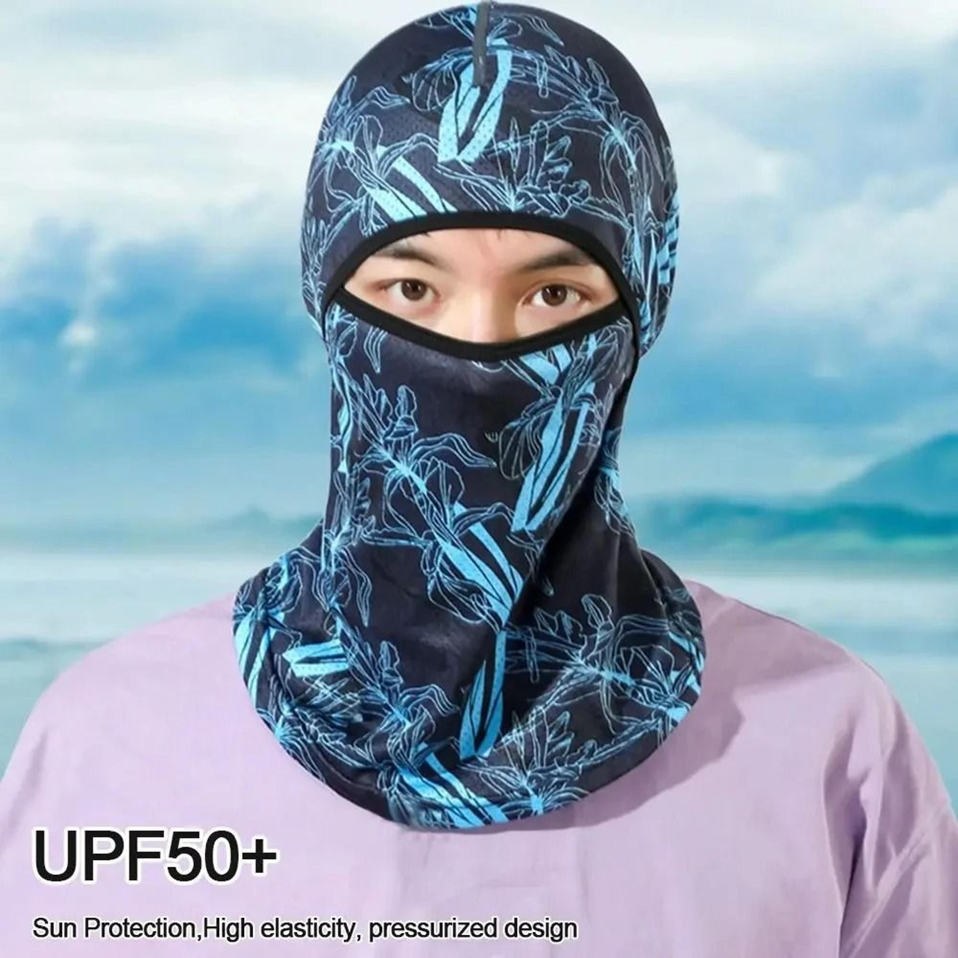 summer ice silk balaclava full face uv sun protection mask