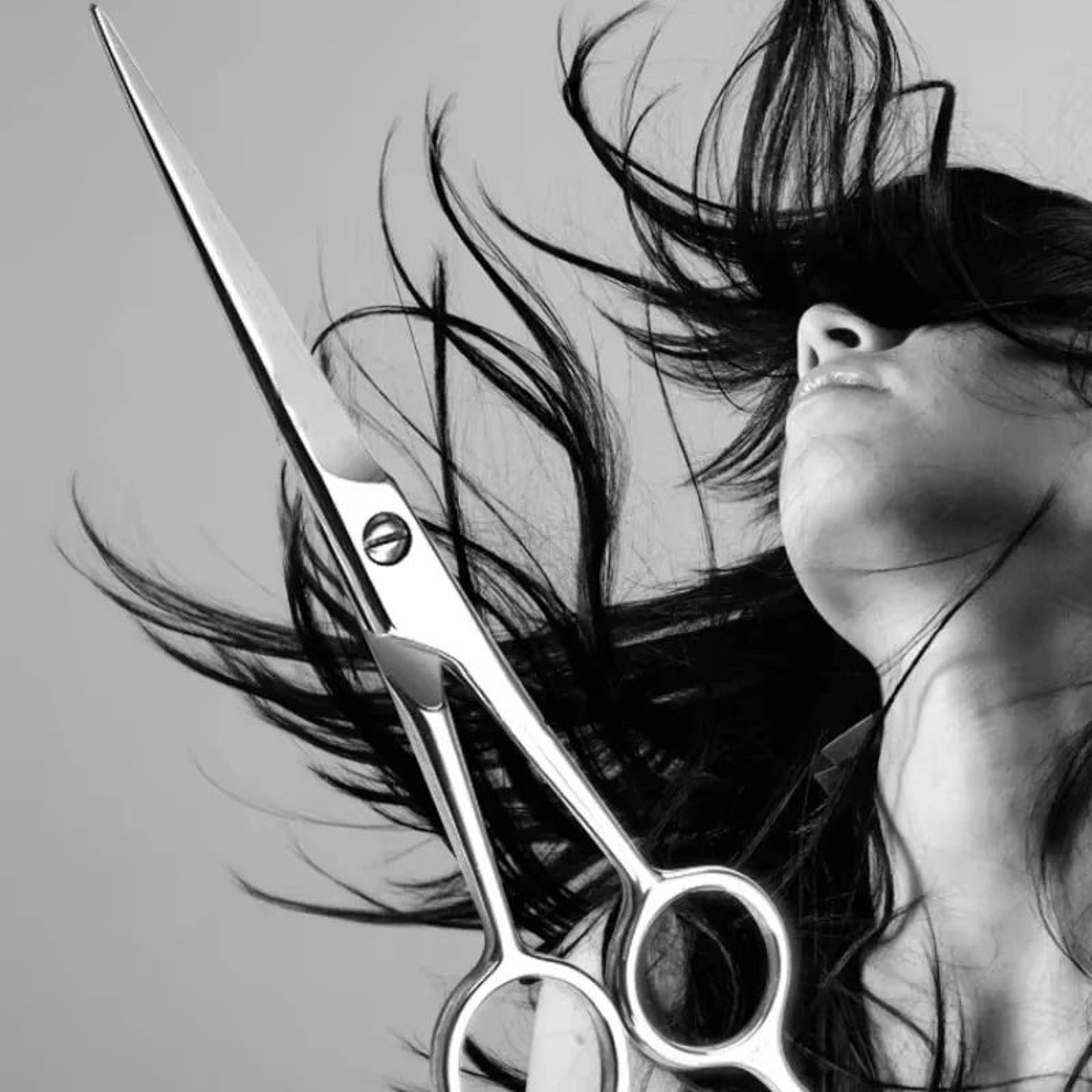 professional stainless steel barber hair cutting scissors