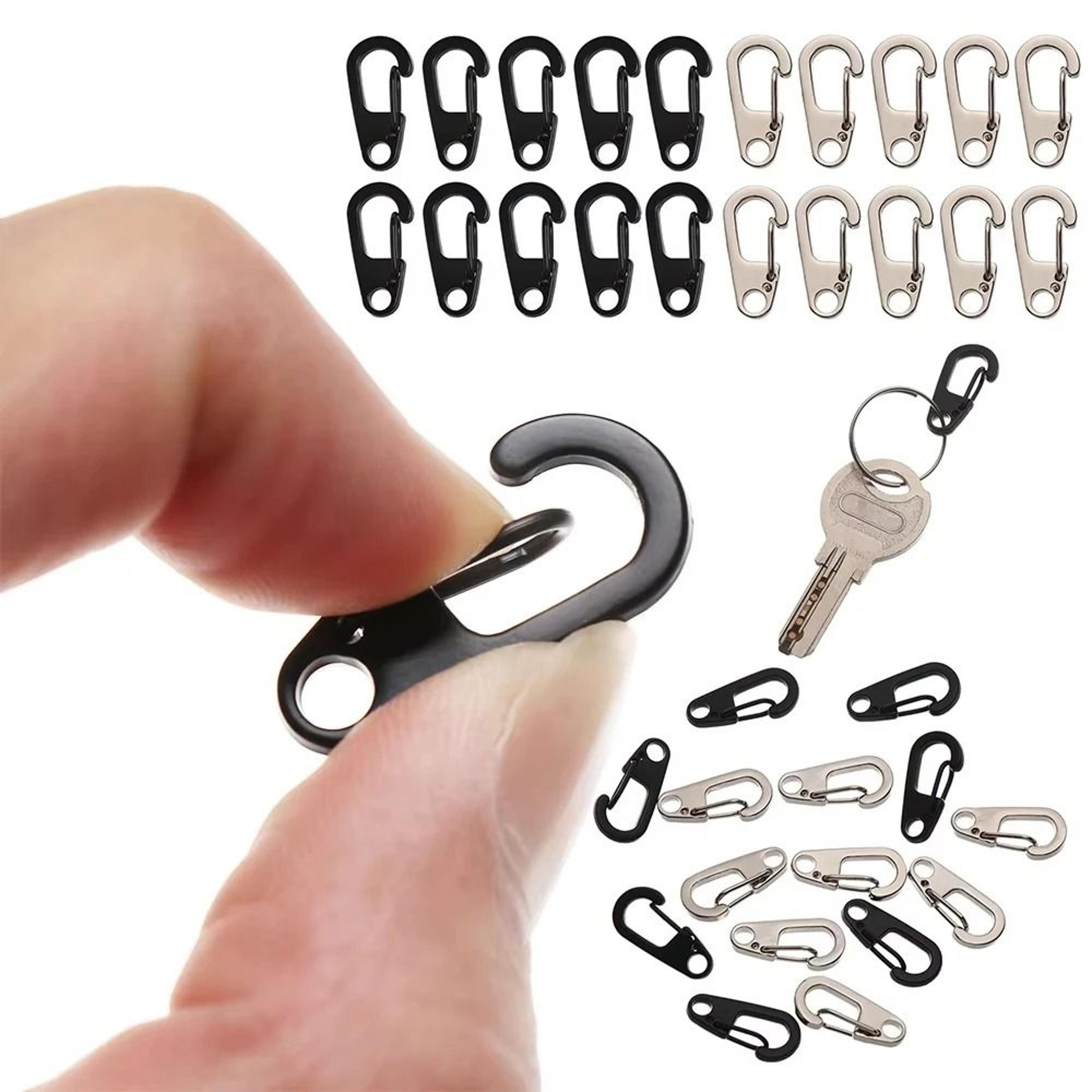 mini d-ring carabiner clips for keys camping and edc gear