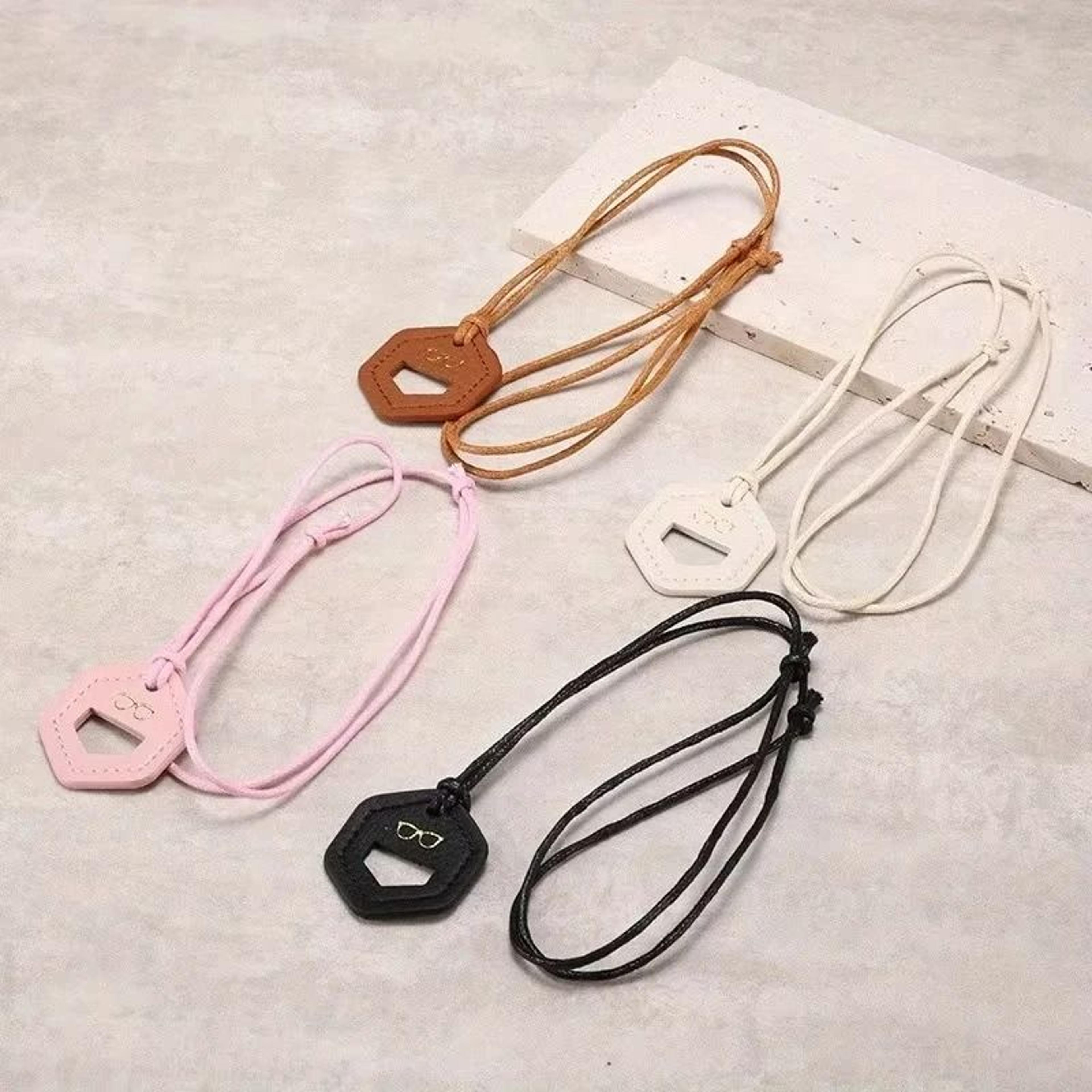 microfiber leather eyeglasses neck strap holder for sunglasses