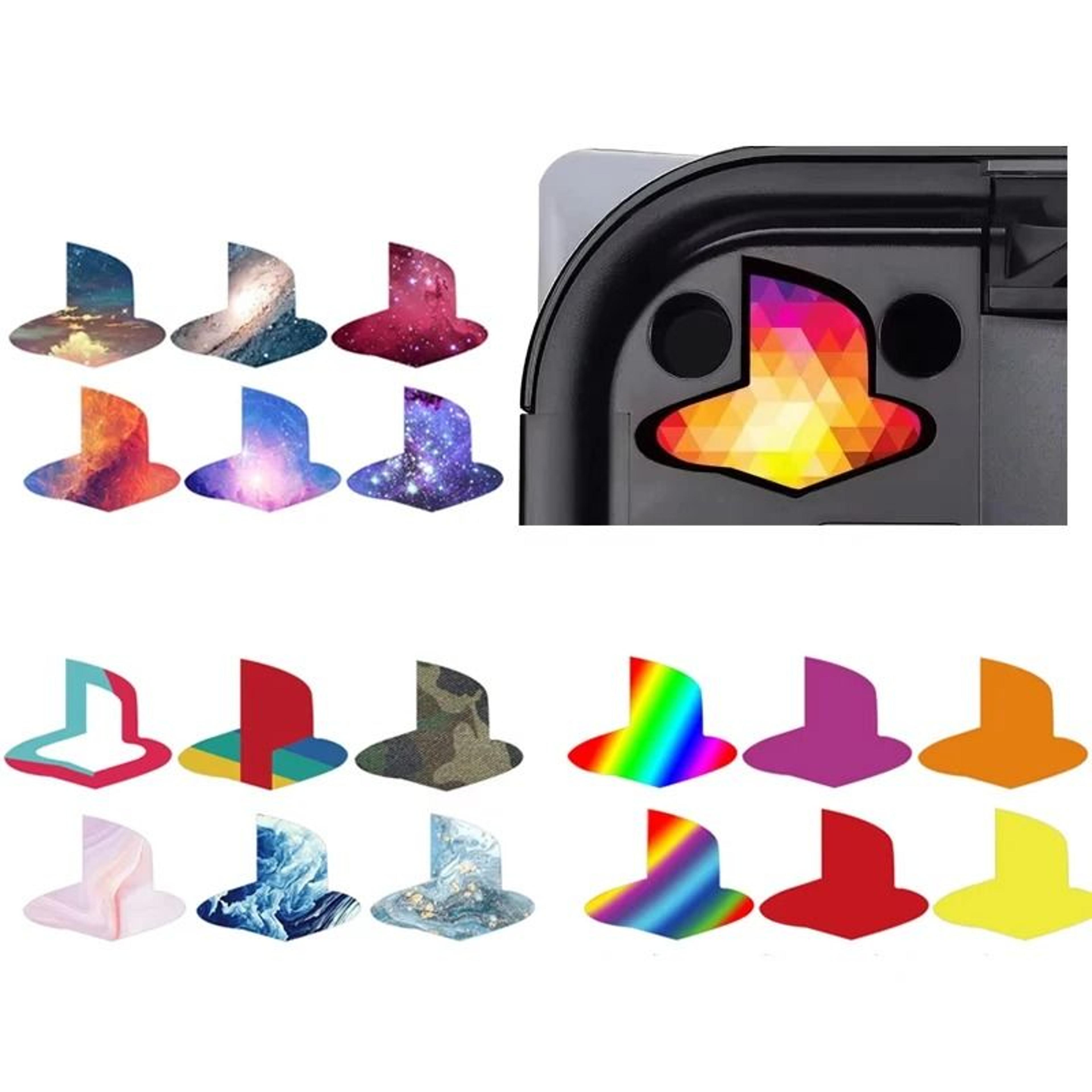 6-piece glossy ps5 logo vinyl decal set for disc and digital consoles