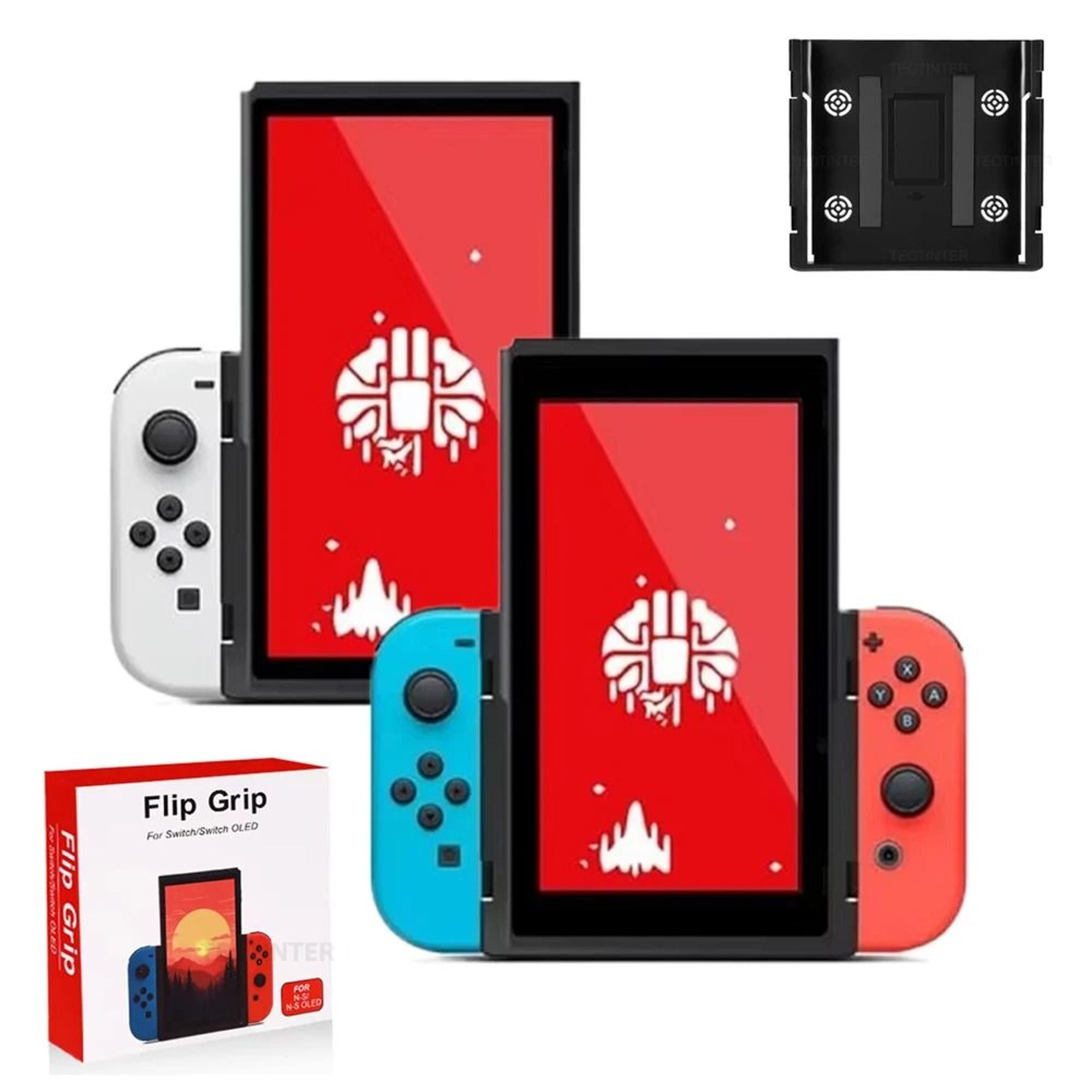 nintendo switch vertical flip grip bracket for switch and oled