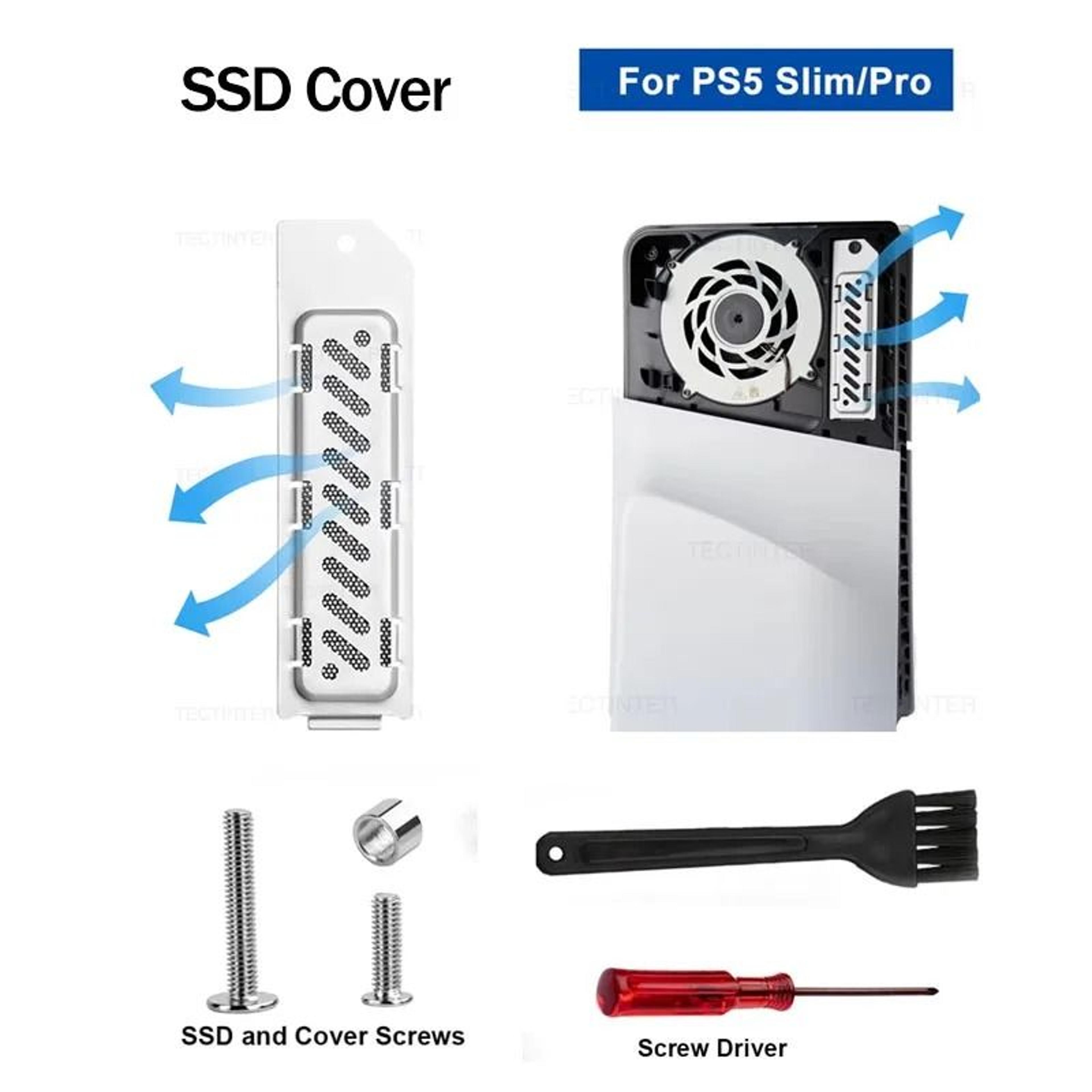 ps5 slim pro m.2 ssd heatsink cover with dust filter