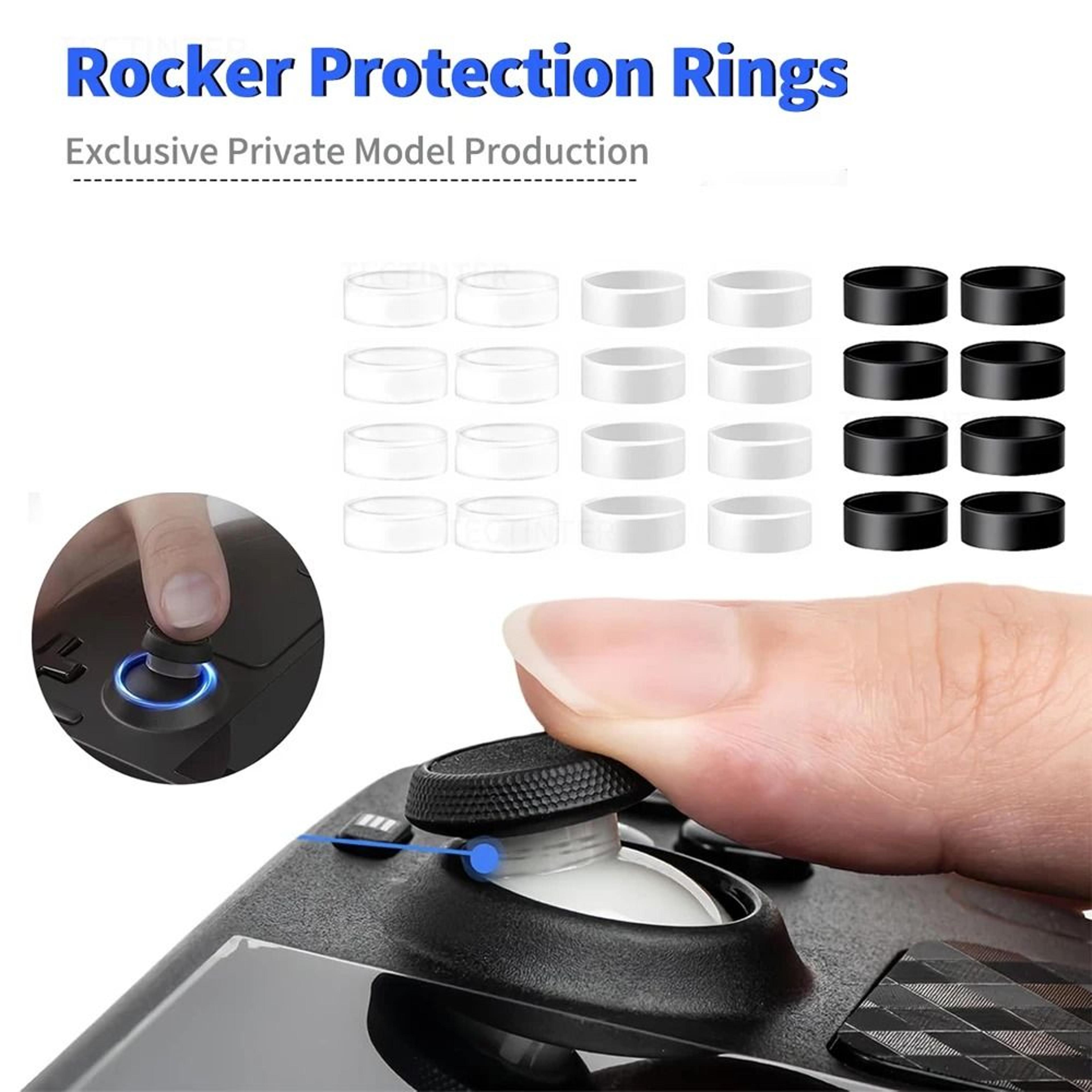 4/8pcs silicone joystick protector rings for ps5 xbox switch pro steam deck