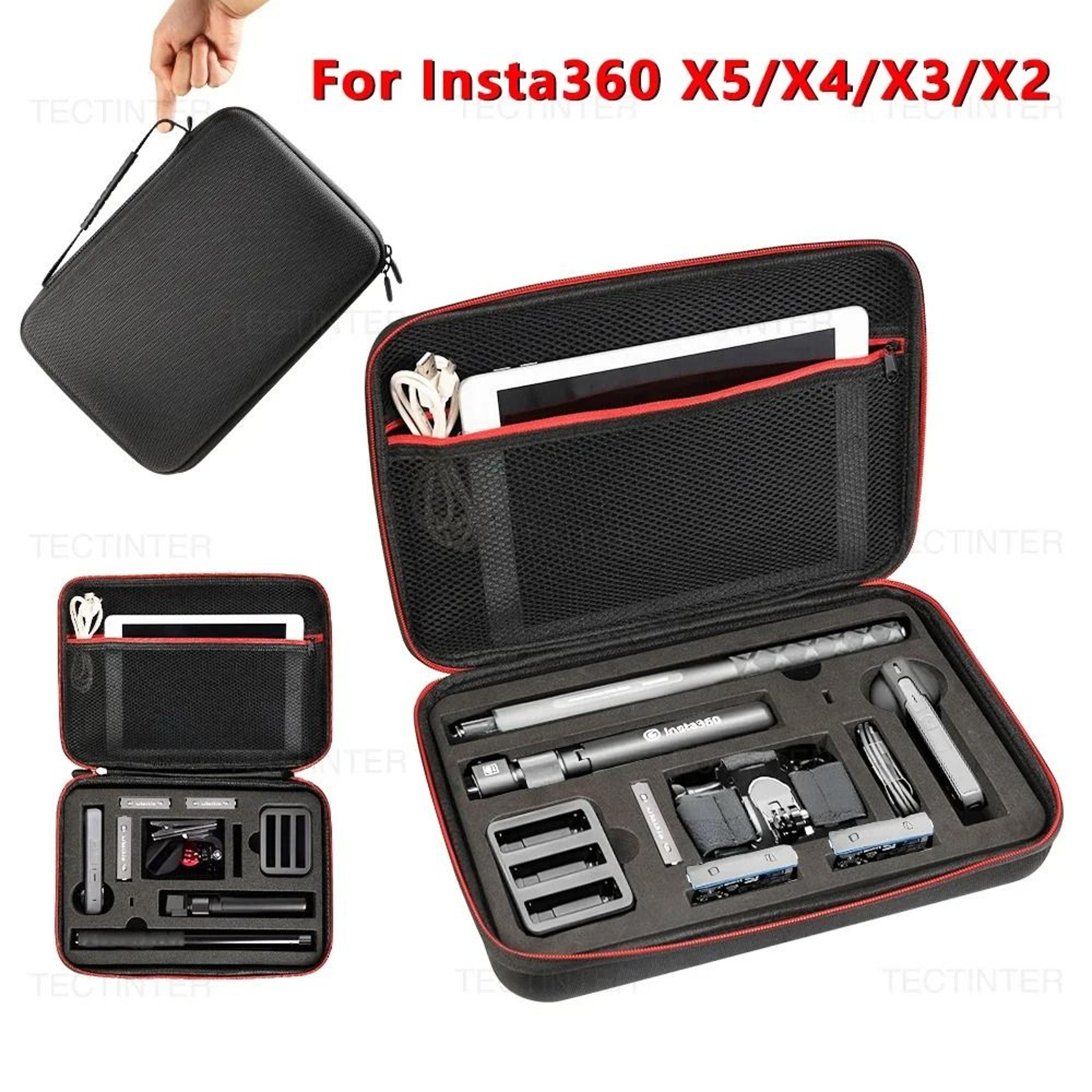 durable travel storage case for insta360 x5 x4 x3 x2 camera accessories
