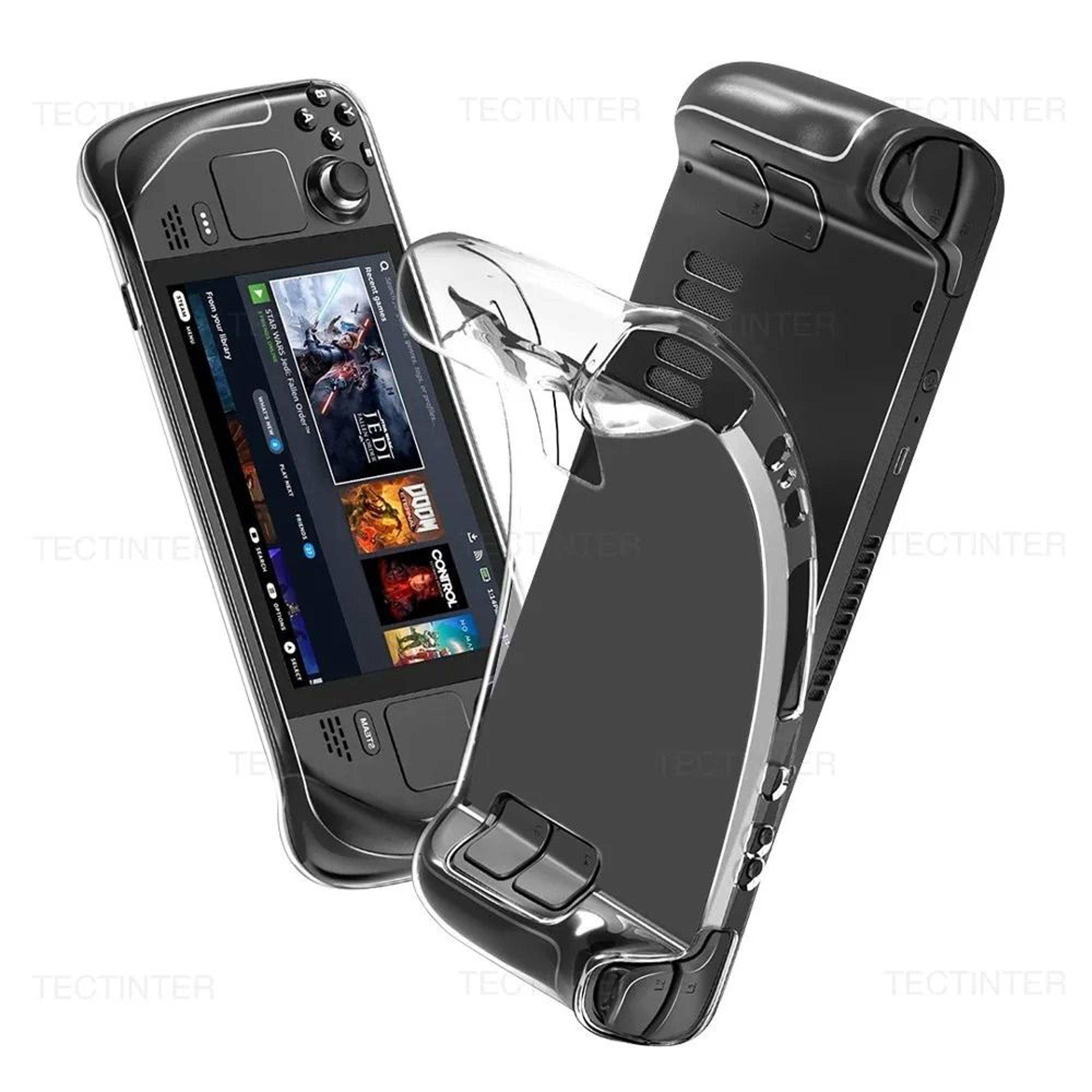 transparent tpu protective case for steam deck