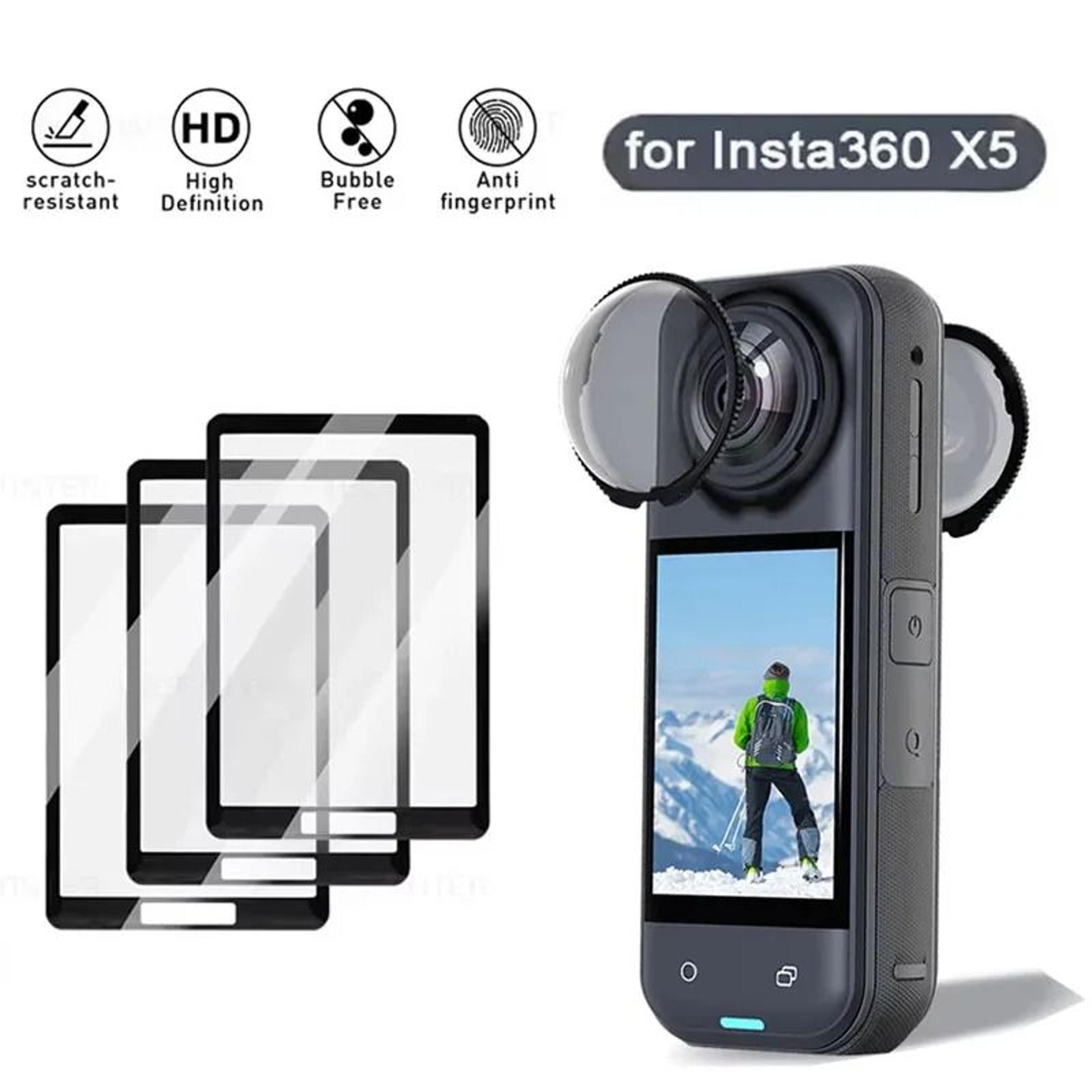 tempered glass screen and lens guard kit for insta360 x4 x5
