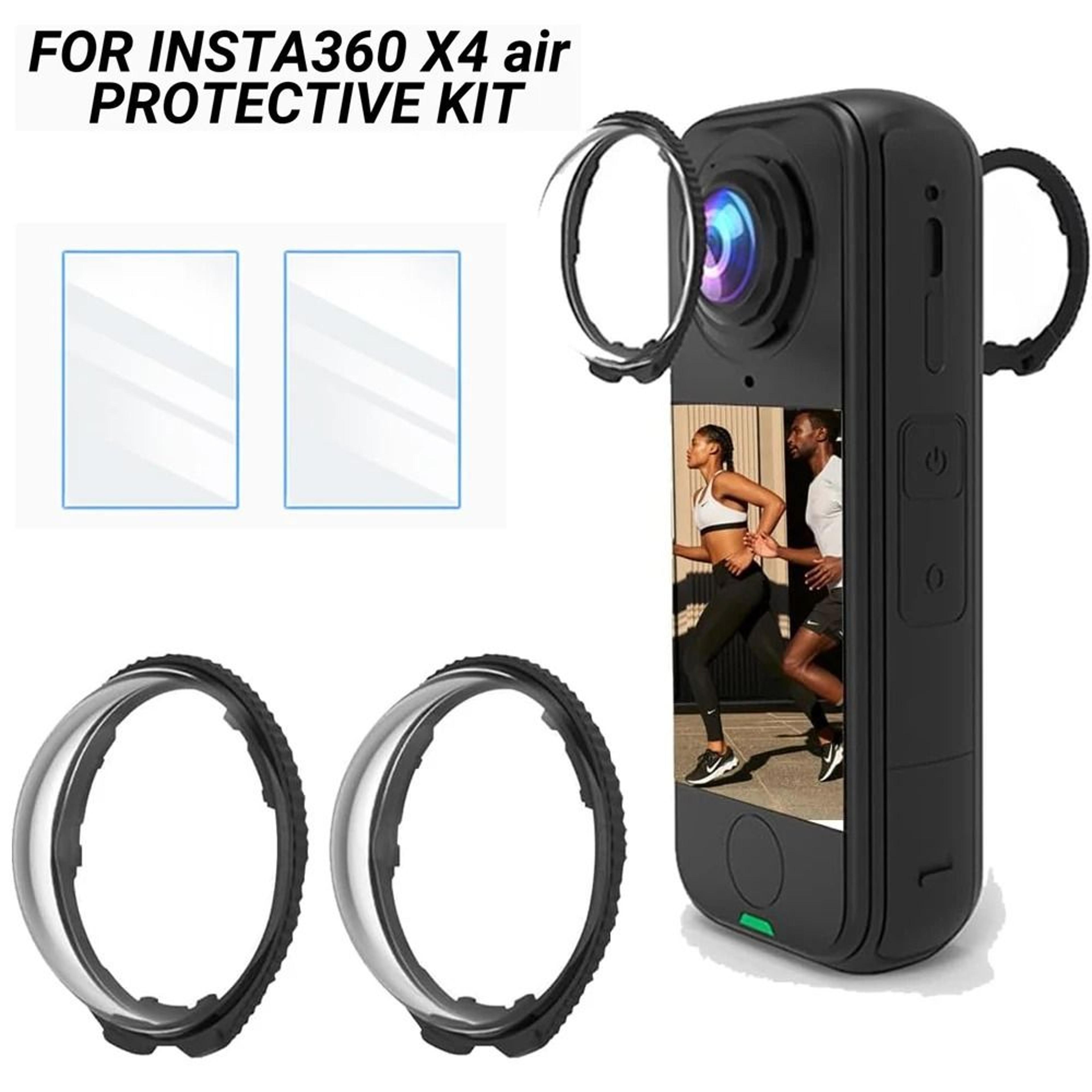 insta360 x4 air lens guard and tempered glass screen protector kit