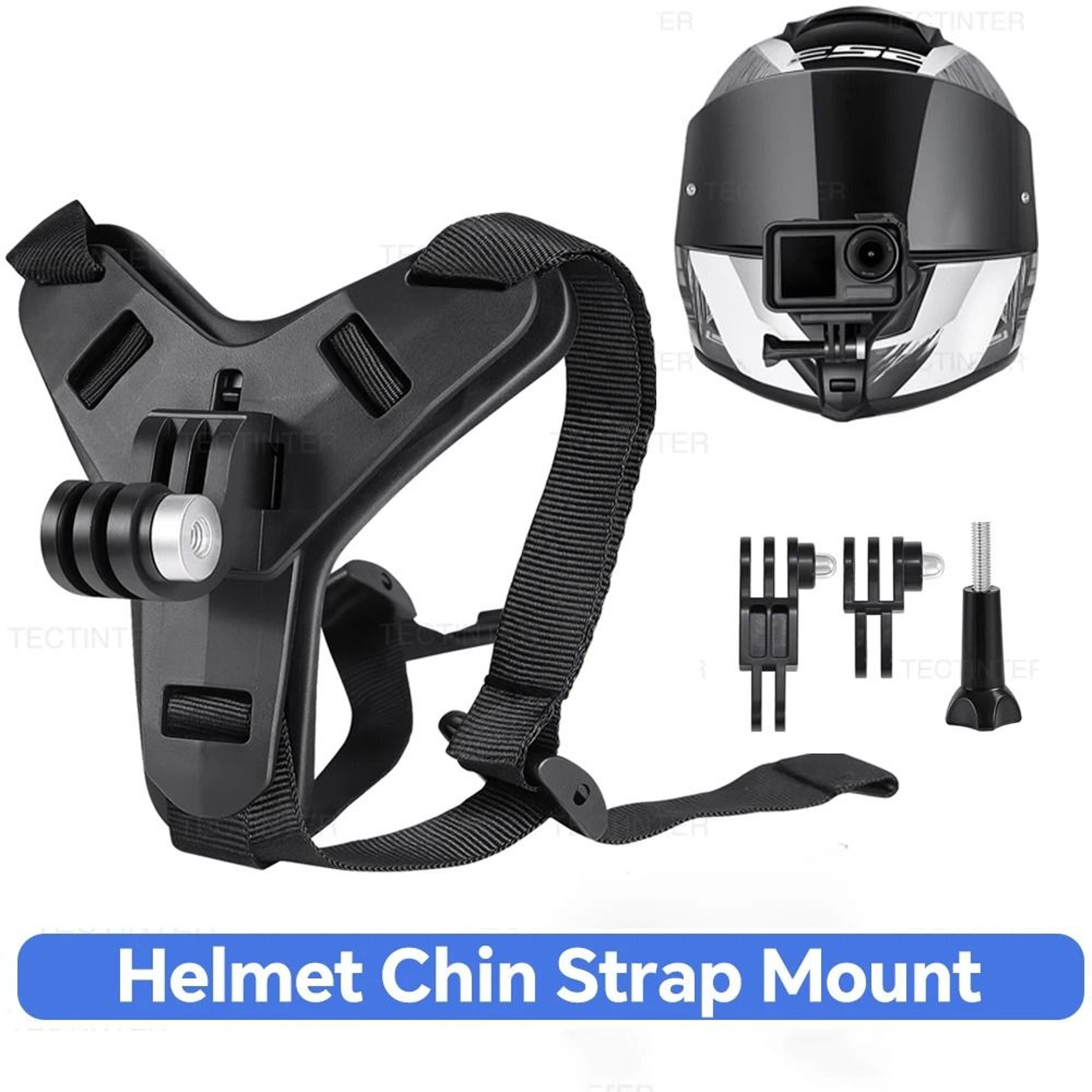 motorcycle helmet chin mount strap for gopro dji osmo insta360