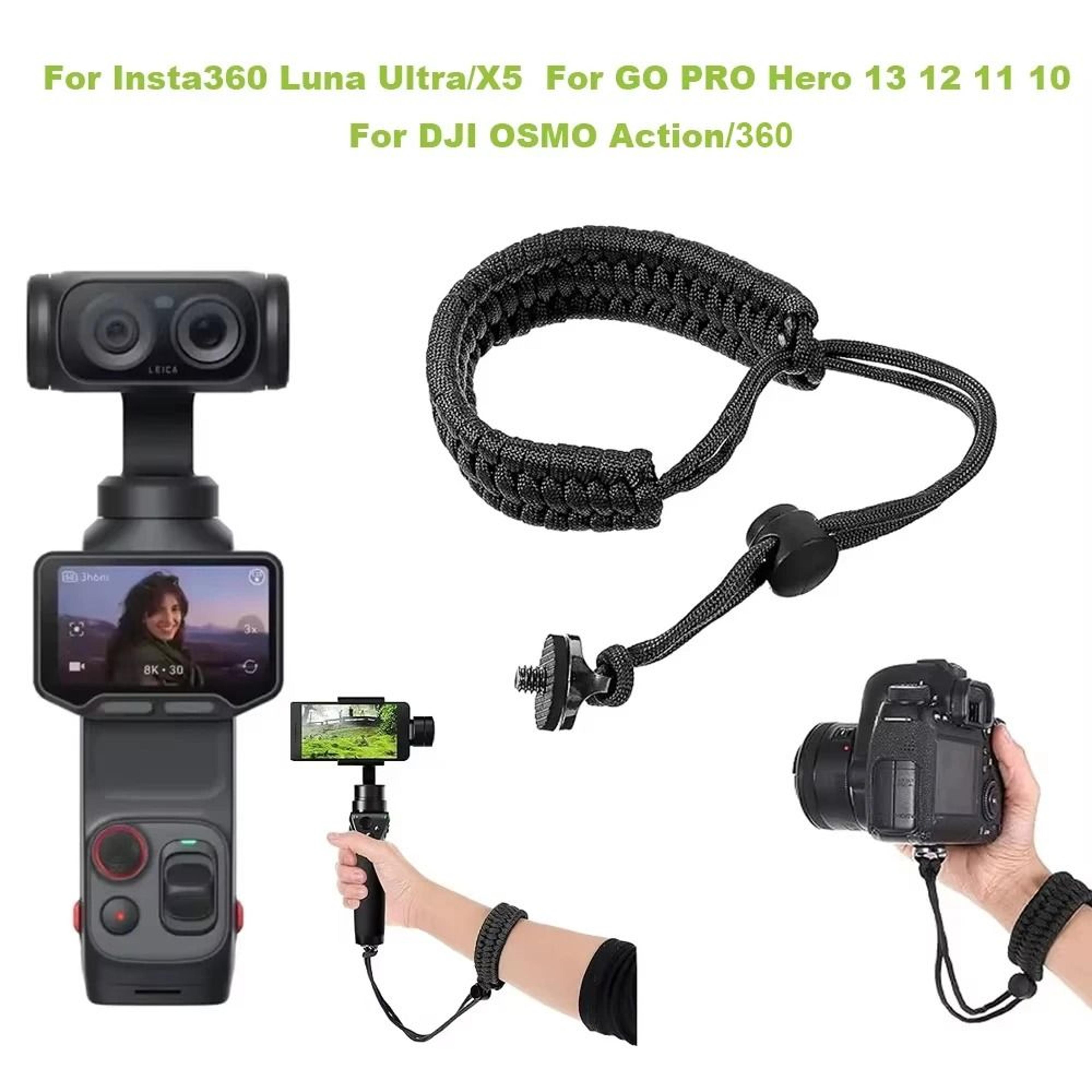 action camera wrist strap with 1/4 screw anti-lost lanyard