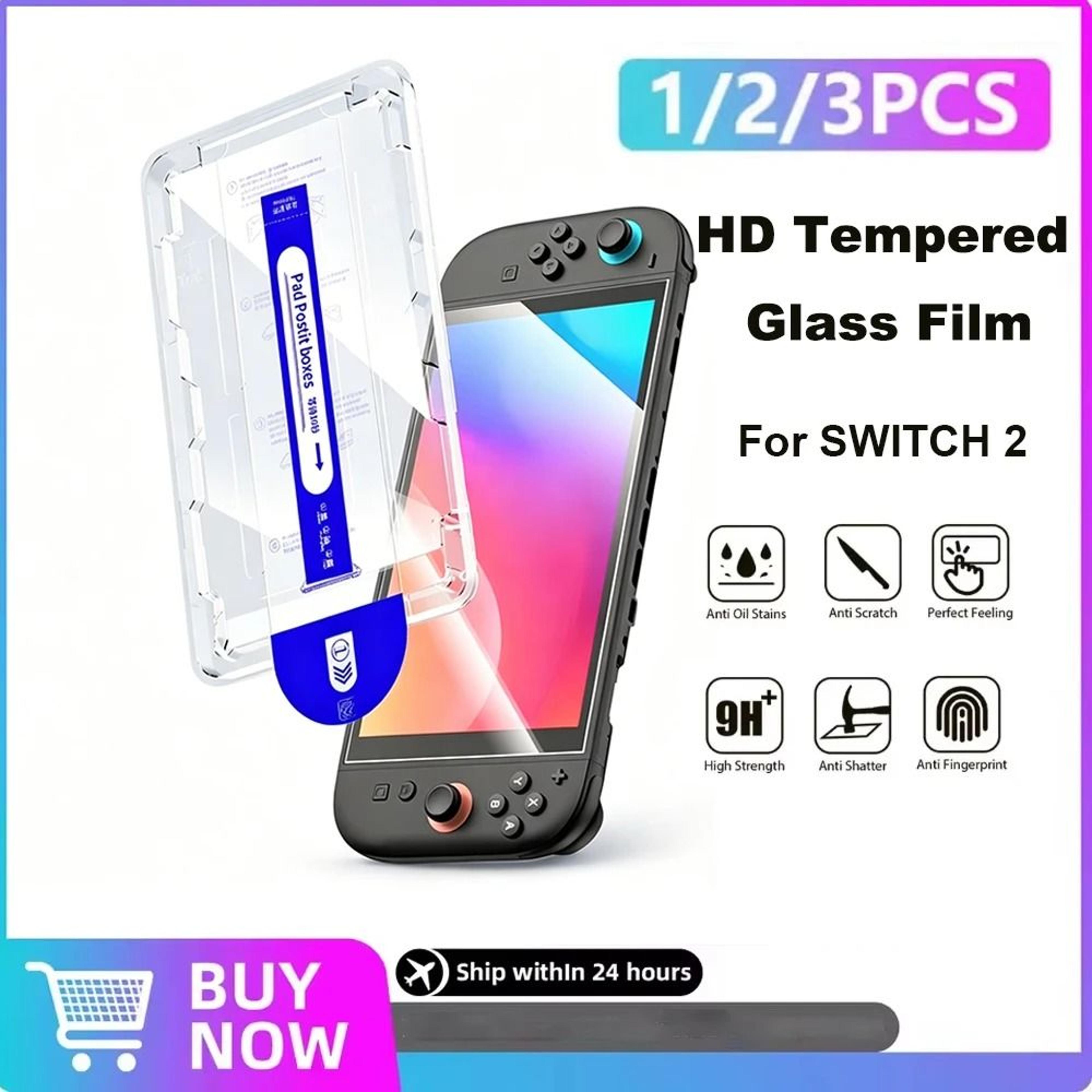 nintendo switch 2 9h tempered glass screen protector