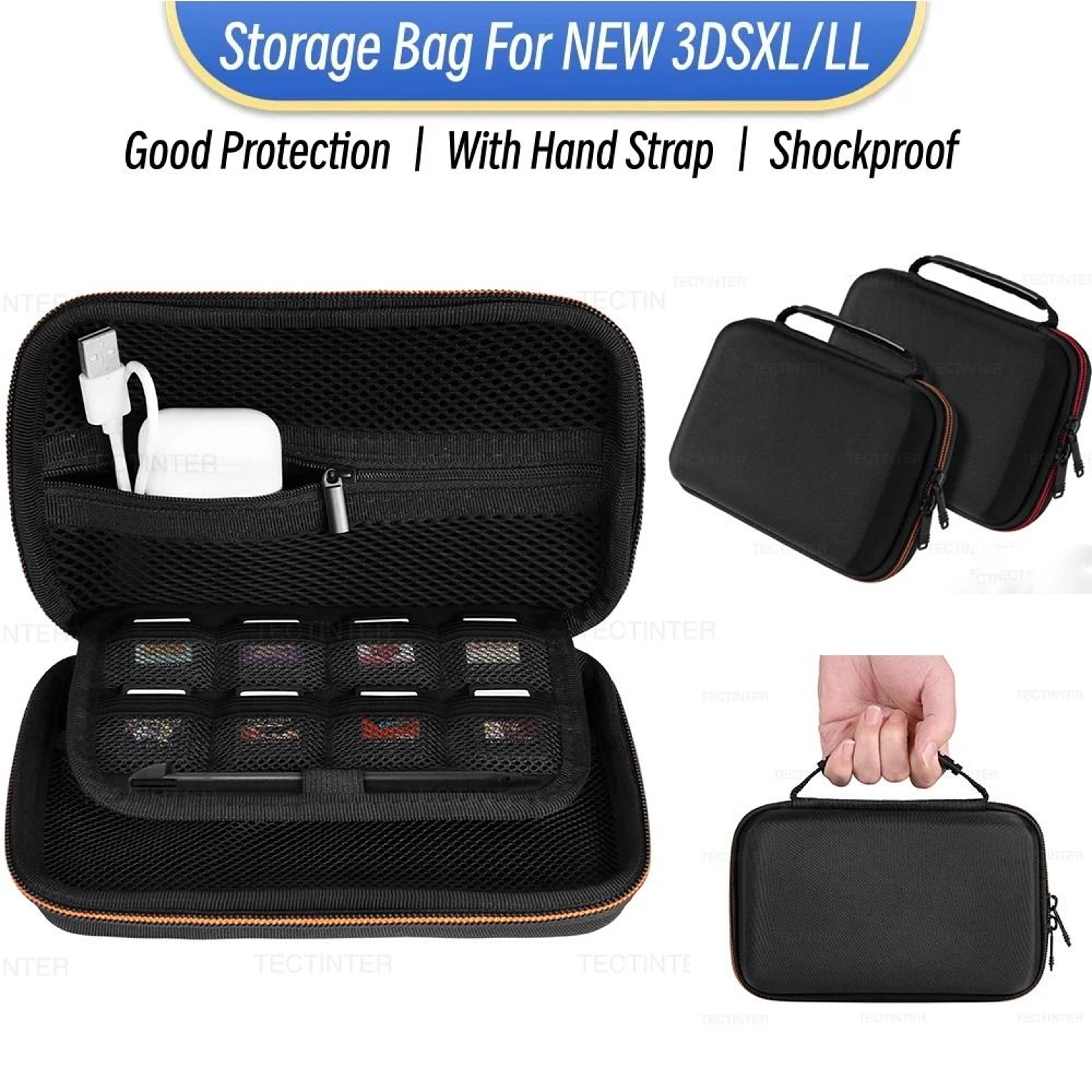 nintendo 3ds xl hard carrying case portable travel storage bag