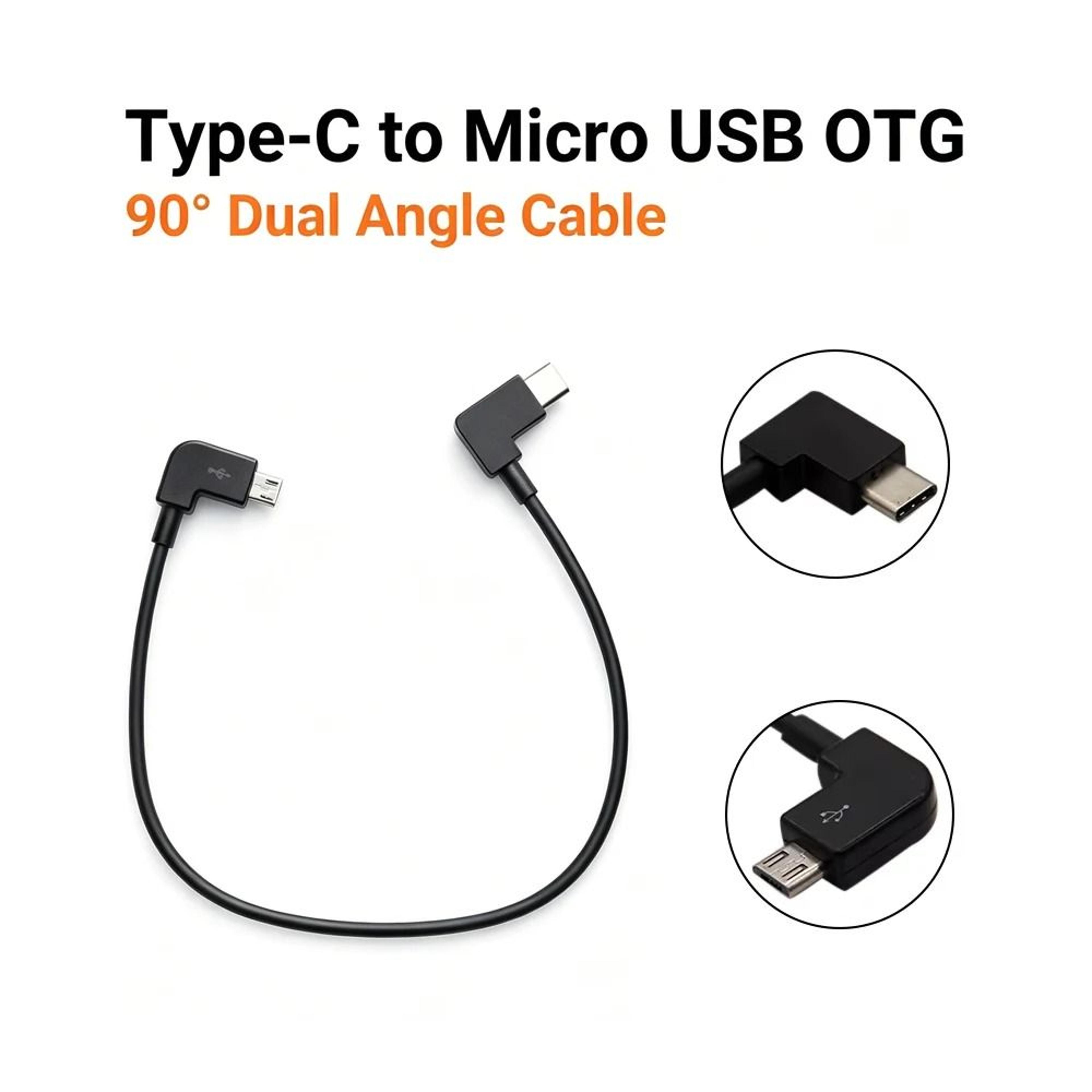 usb-c to micro usb otg data cable for dji mavic mini and air controllers
