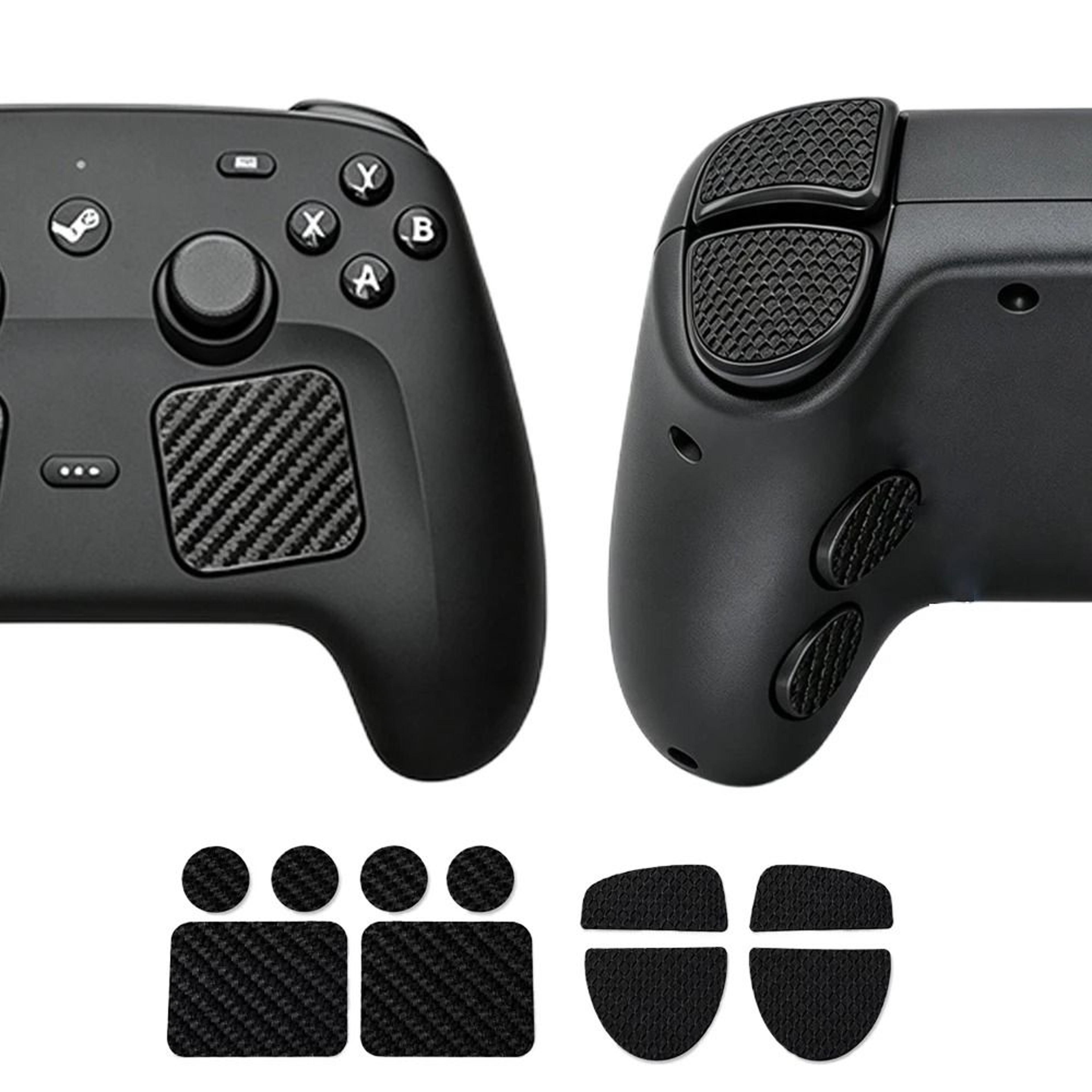 steam controller 2 touchpad stickers textured rear trigger grip protector set
