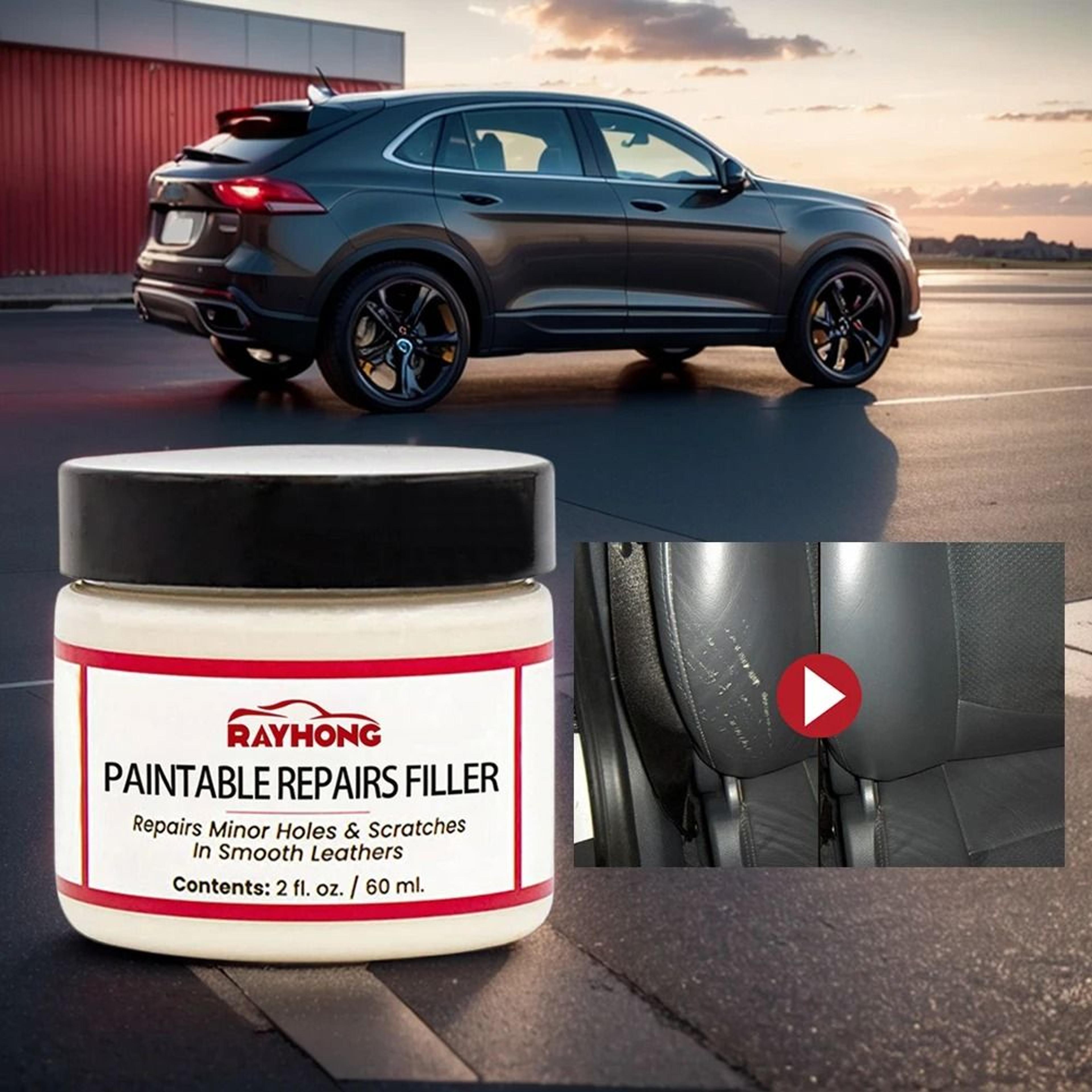 leather repair filler paste 60ml flexible compound for cracks tears burns and holes