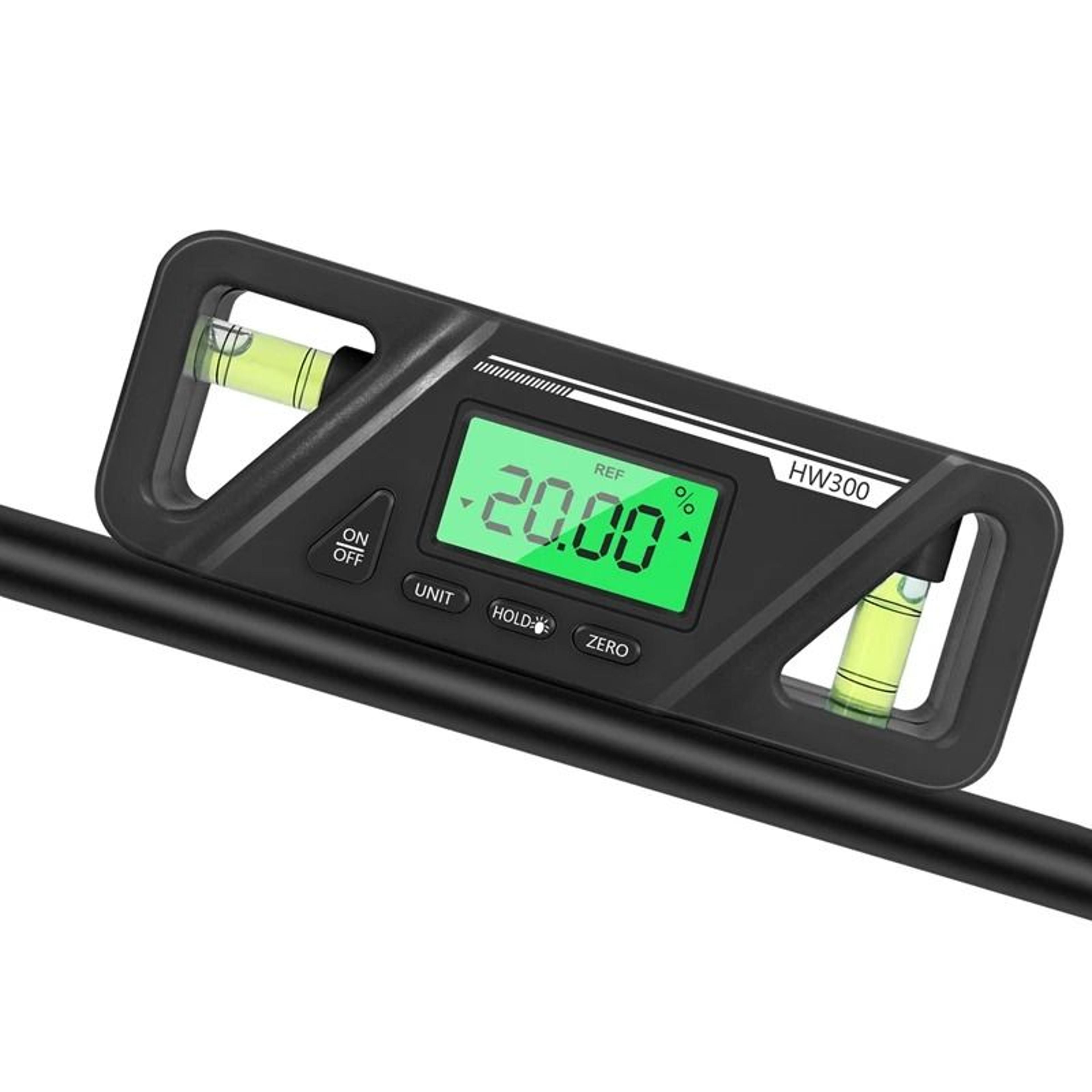 hw300 digital inclinometer magnetic angle finder and electronic level meter
