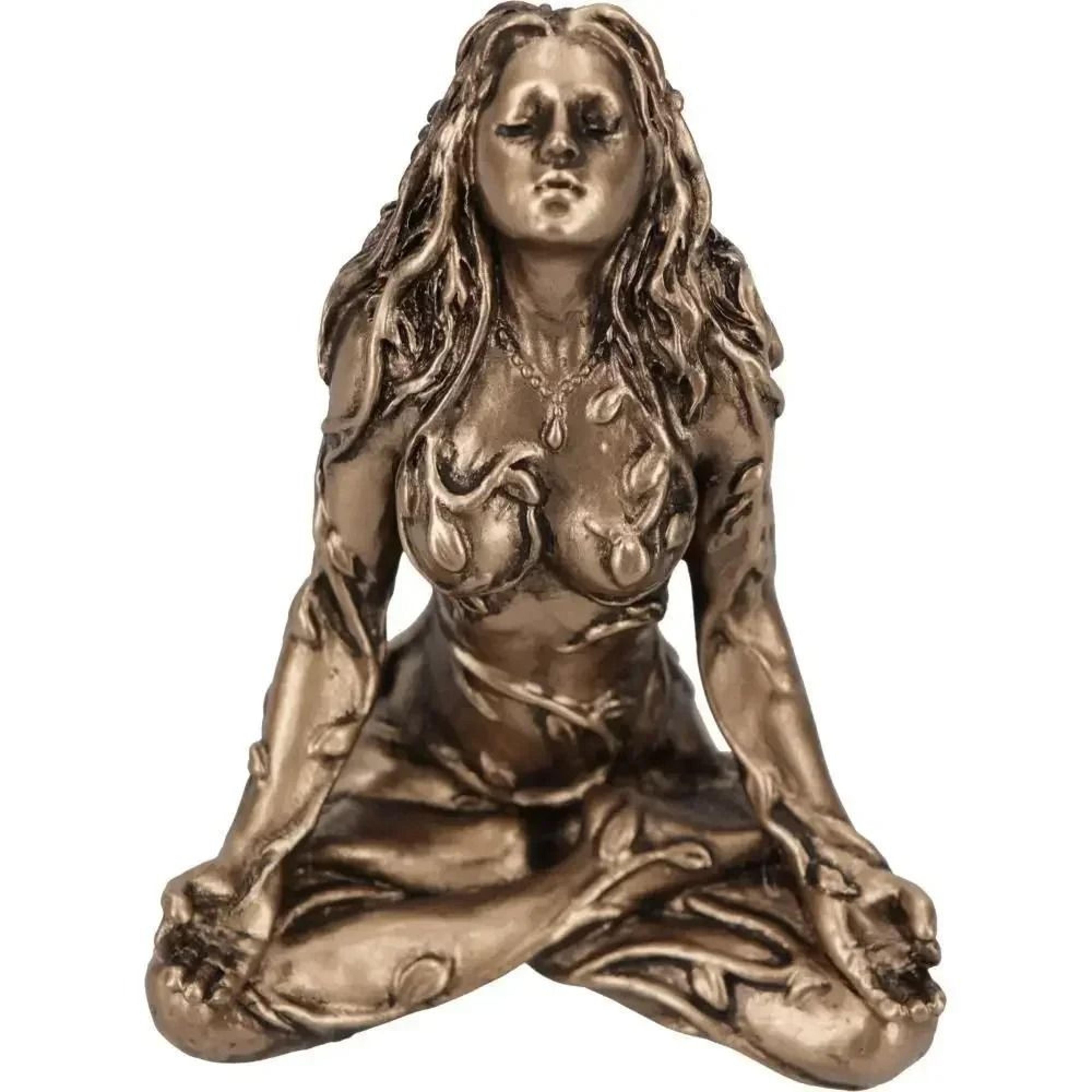 mother earth gaia statue mini resin goddess figurine for meditation and home decor