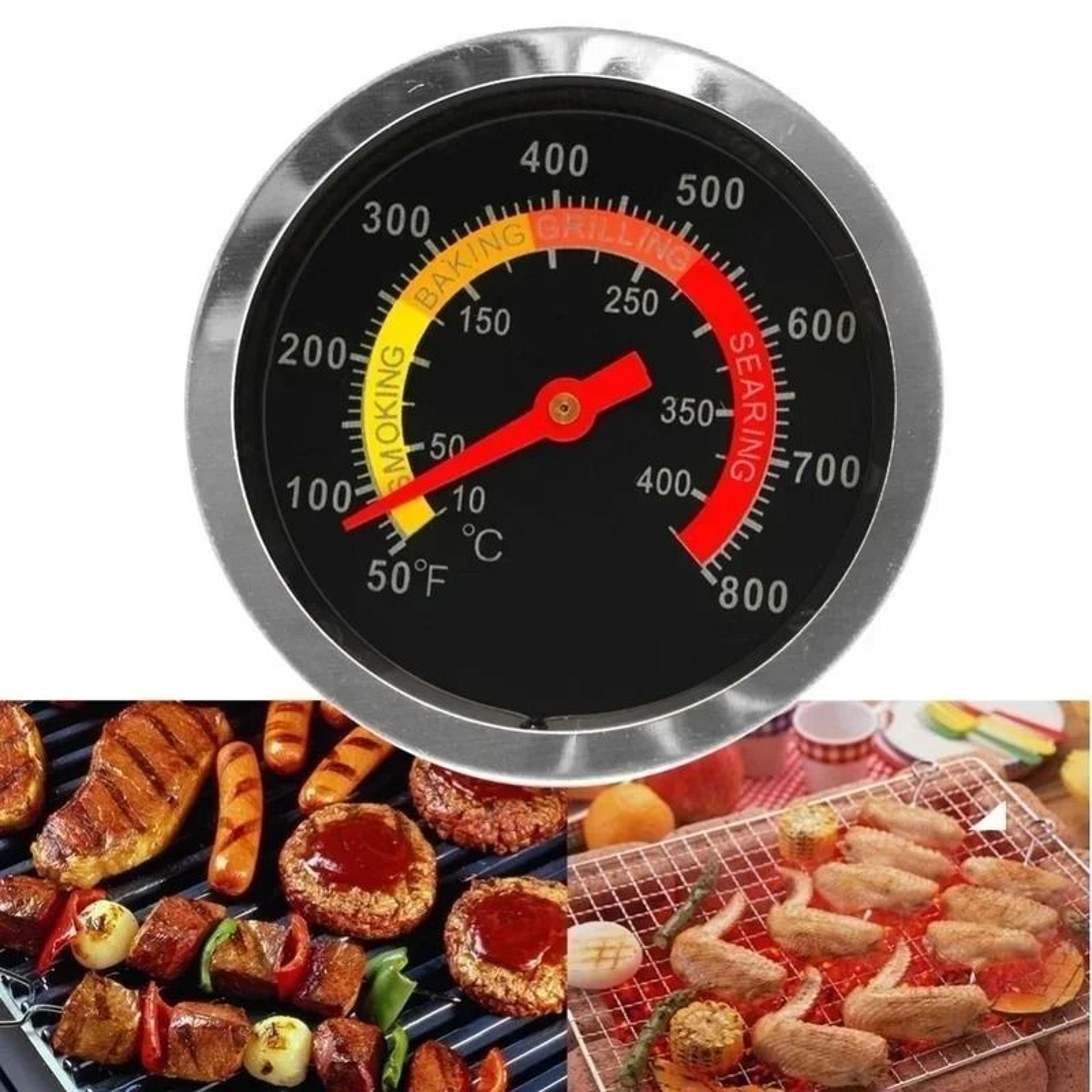 stainless steel bbq grill thermometer 52mm oven smoker temperature gauge 10–400°c