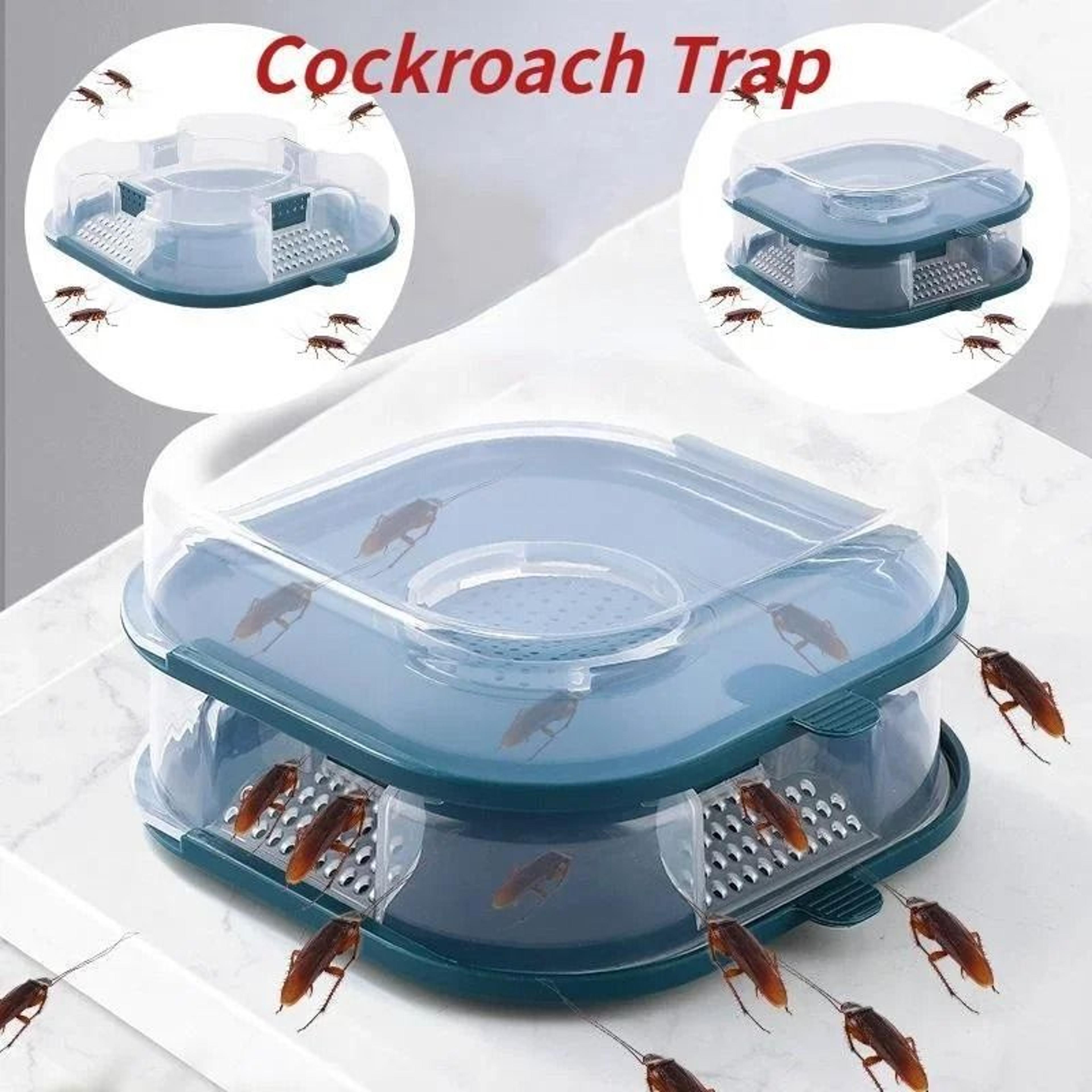 reusable cockroach trap non-toxic bait station for kitchen and bathroom pest control