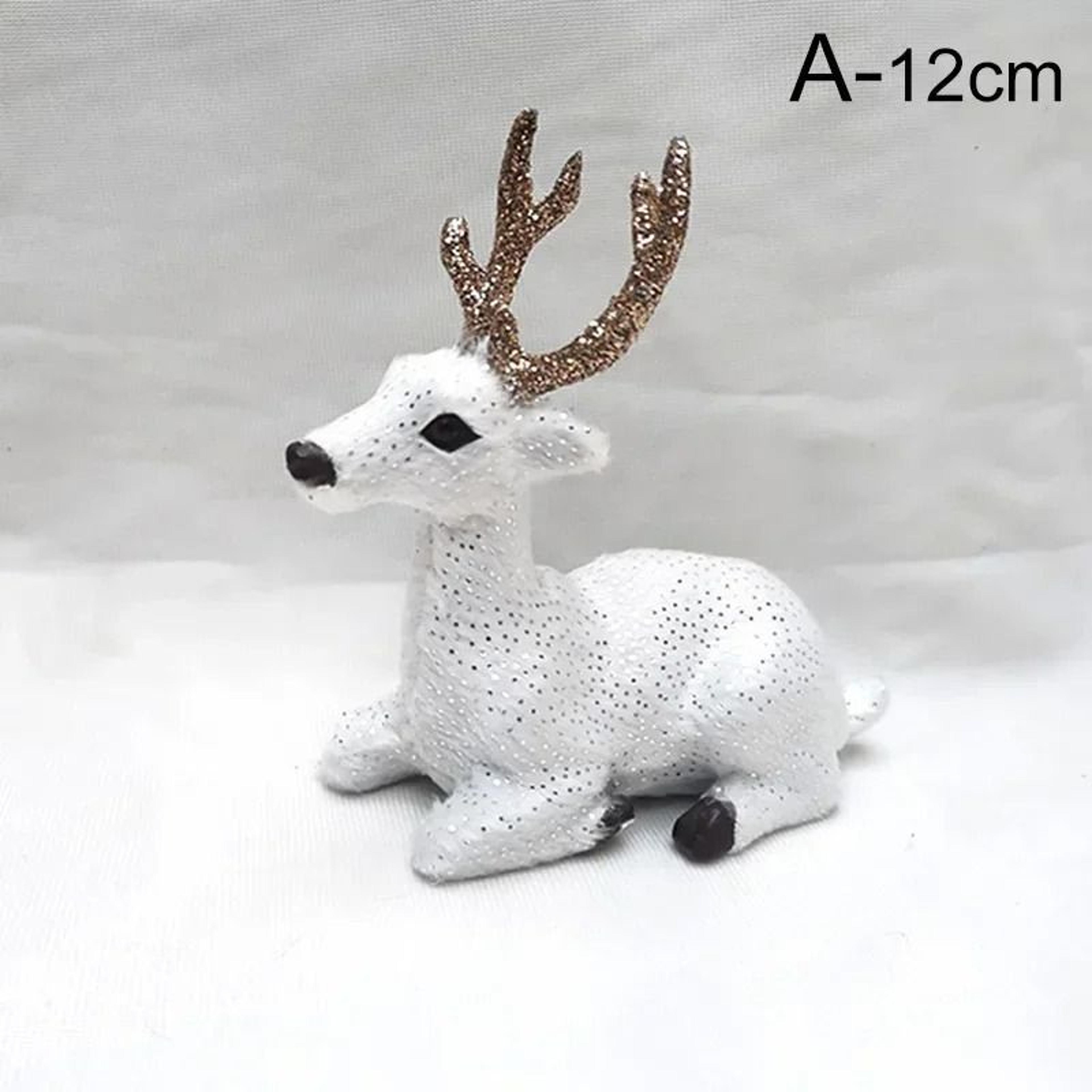 plush christmas reindeer ornament realistic sika deer holiday decoration and gift