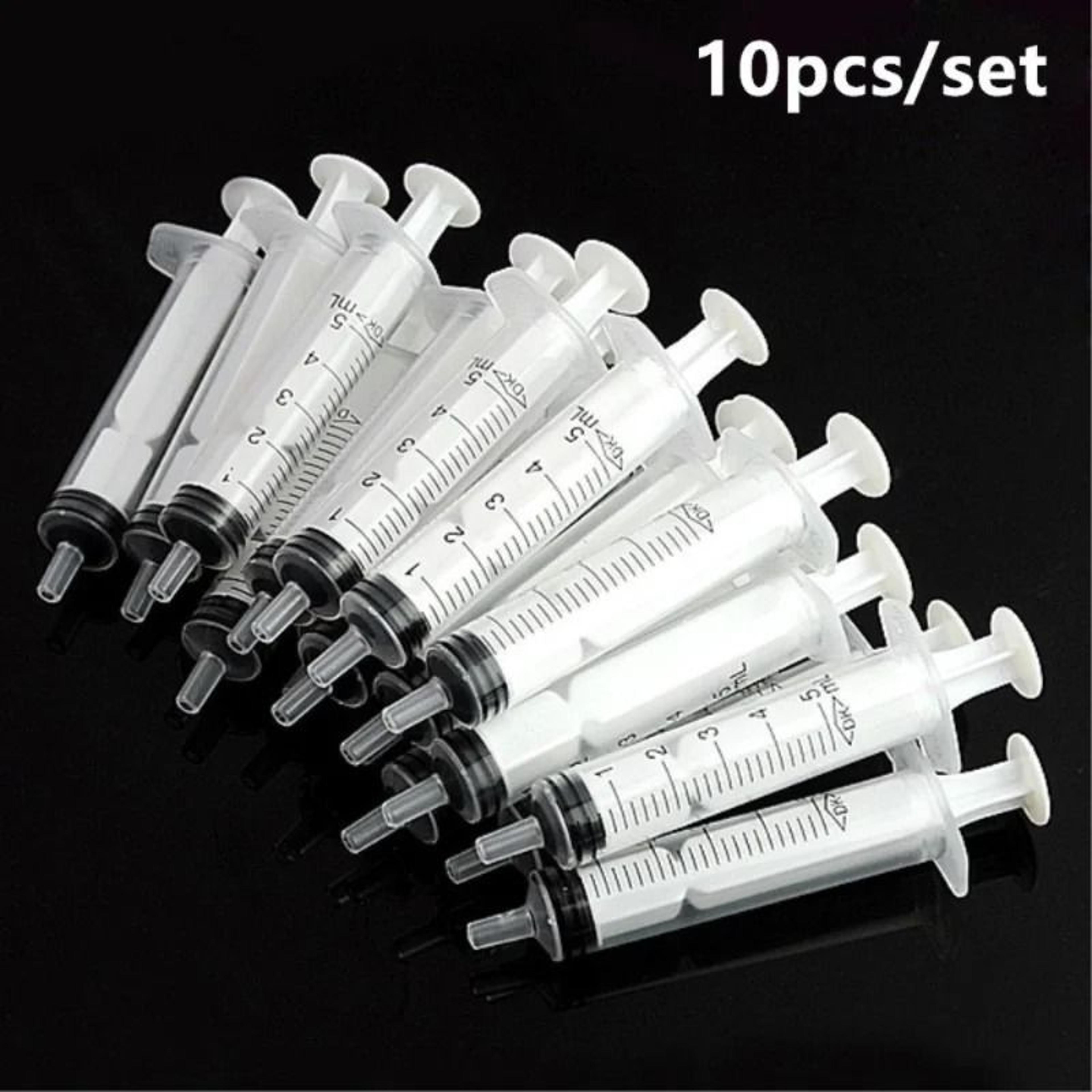 10-pack 5ml needle-free syringes plastic liquid measuring and small pet feeding tools