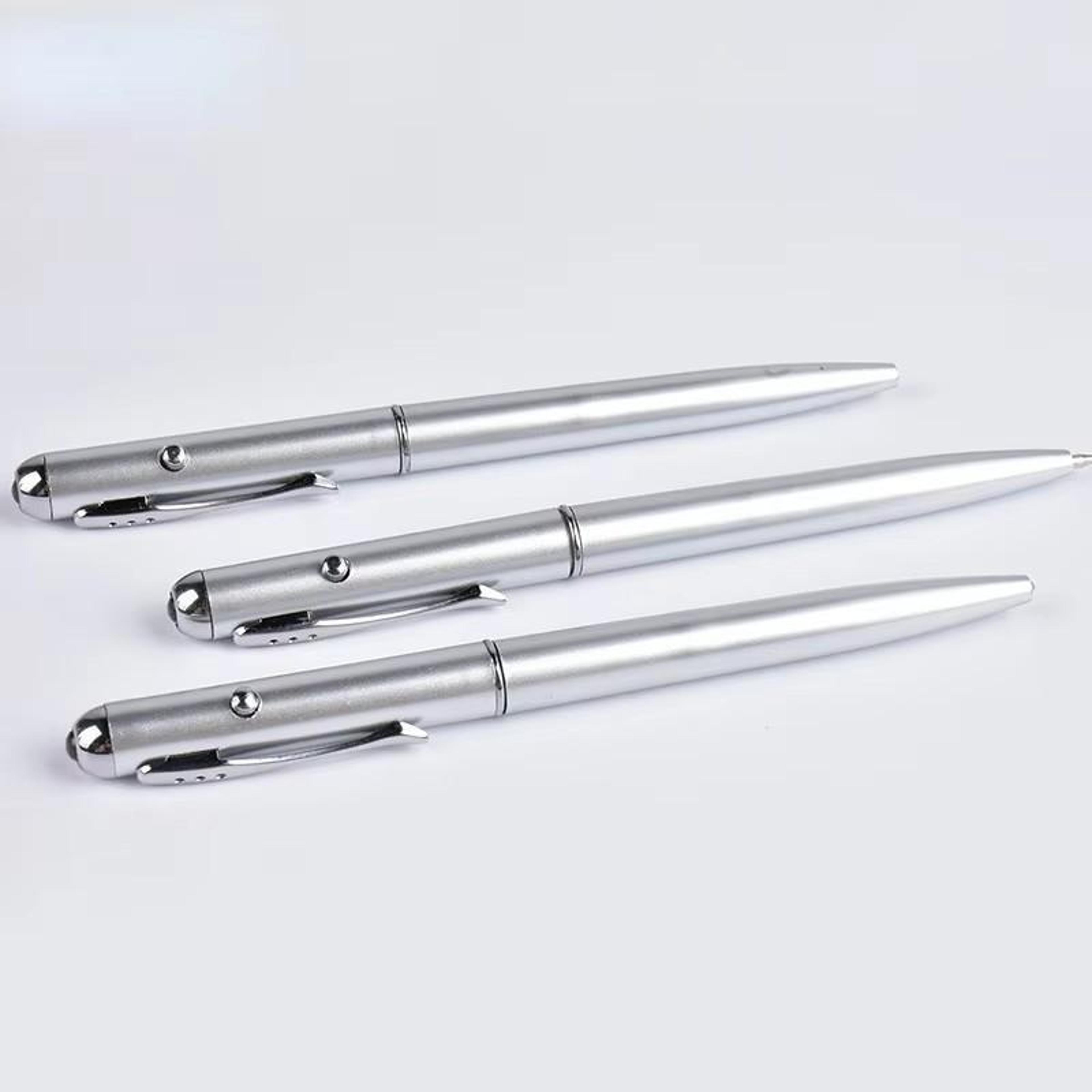 2-in-1 invisible ink uv pen ballpoint pen with led light and money detector