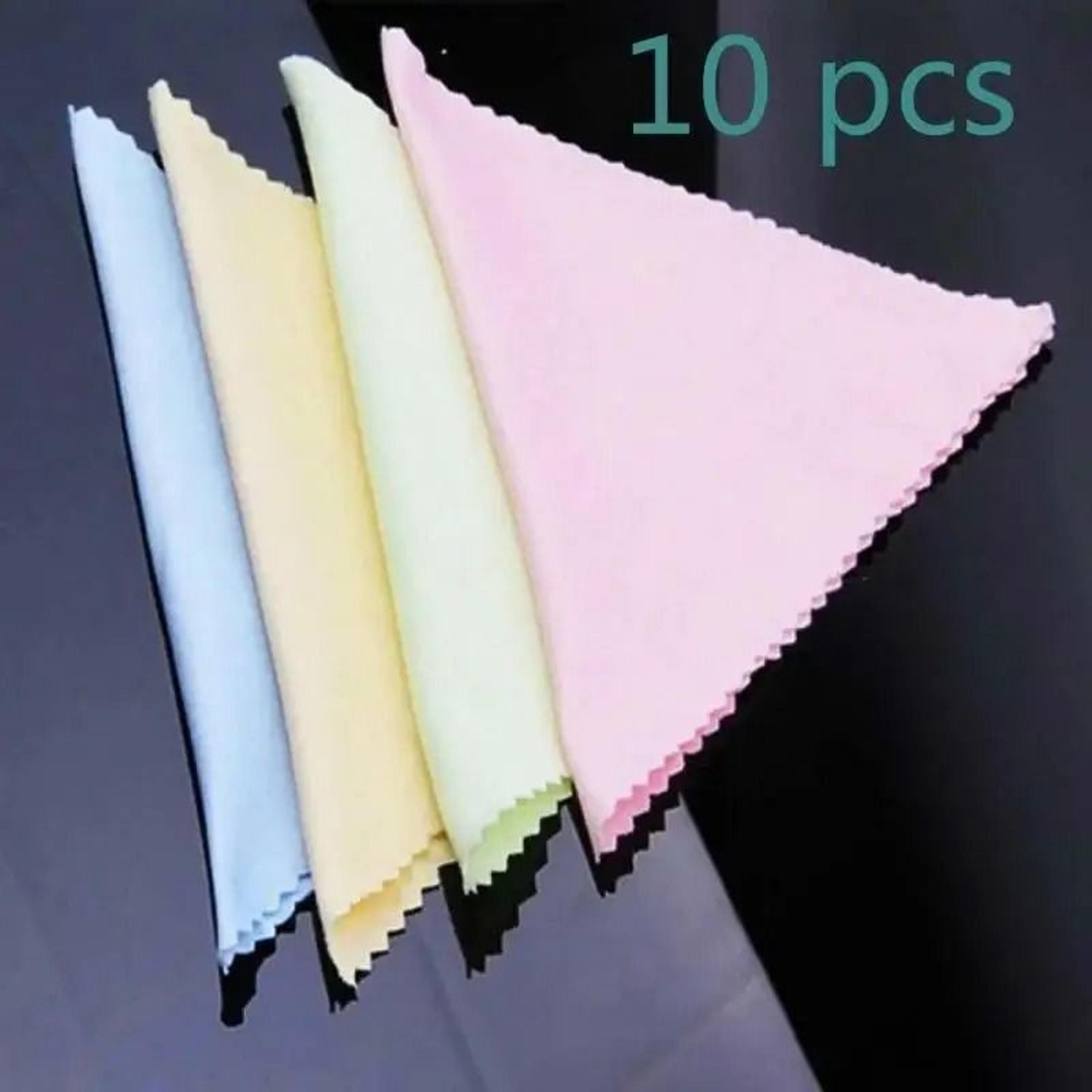microfiber lens cleaning cloth set reusable wipes for glasses cameras and screens