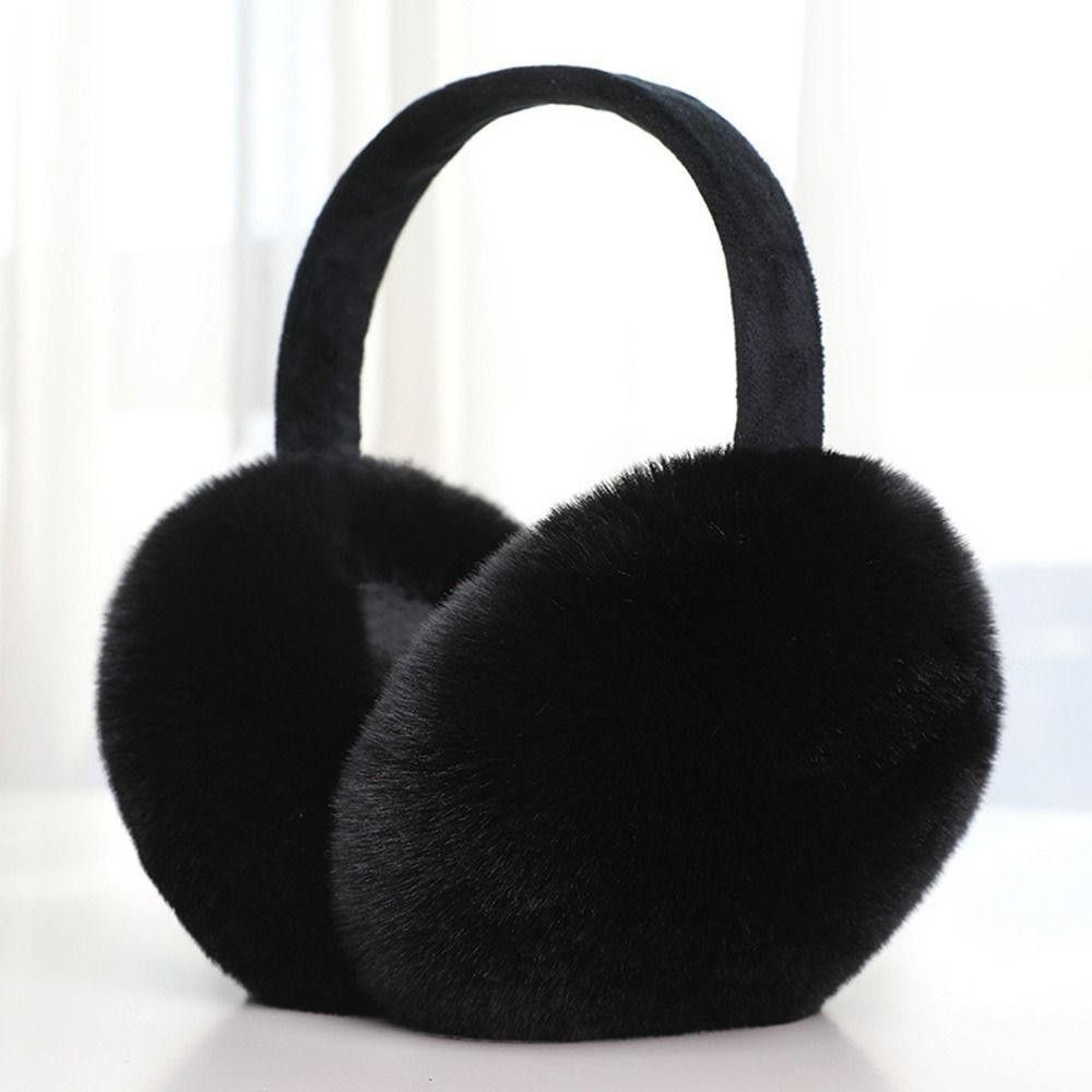 unisex plush winter earmuffs warm wind-blocking ear covers for men and women