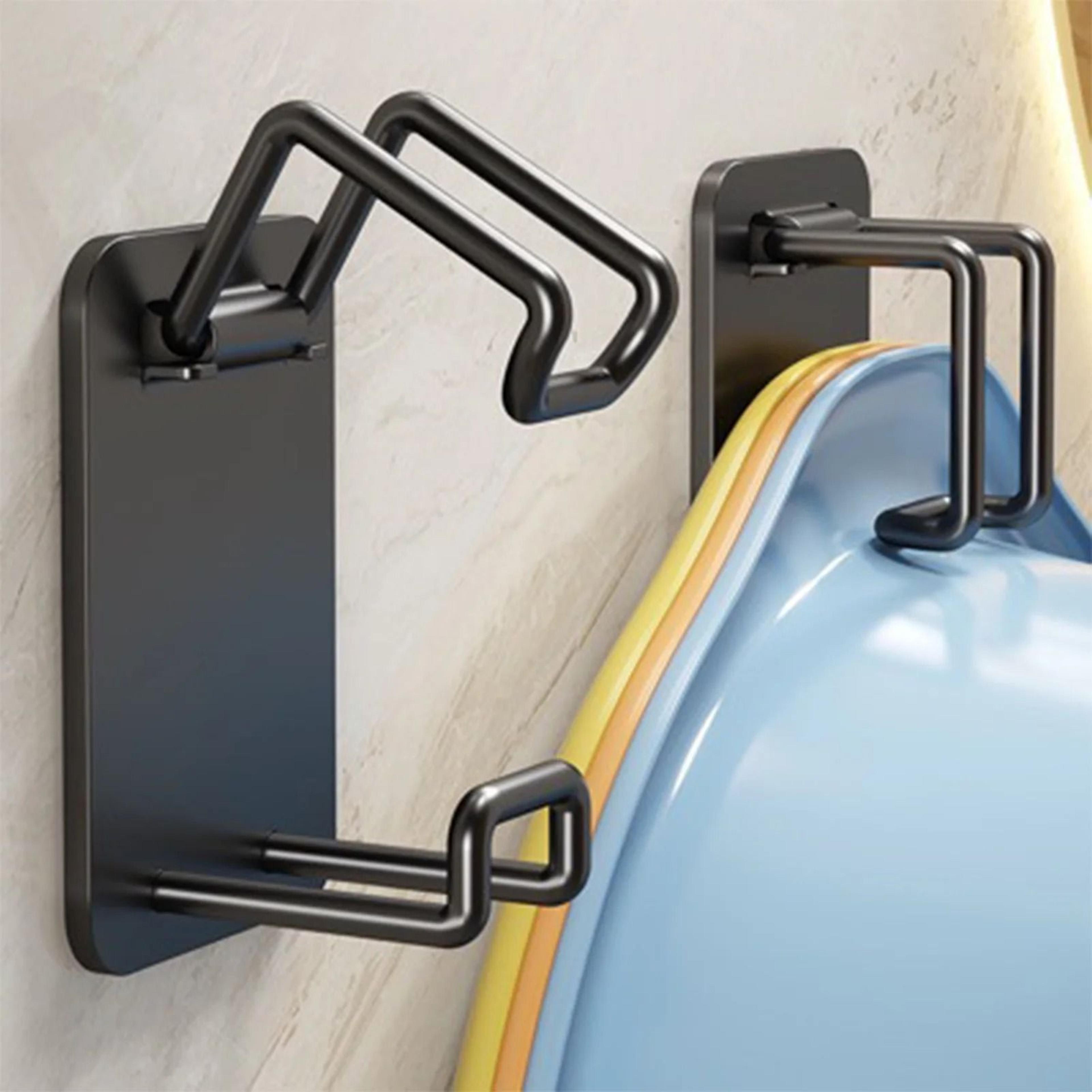wall mounted wash basin rack strong storage holder