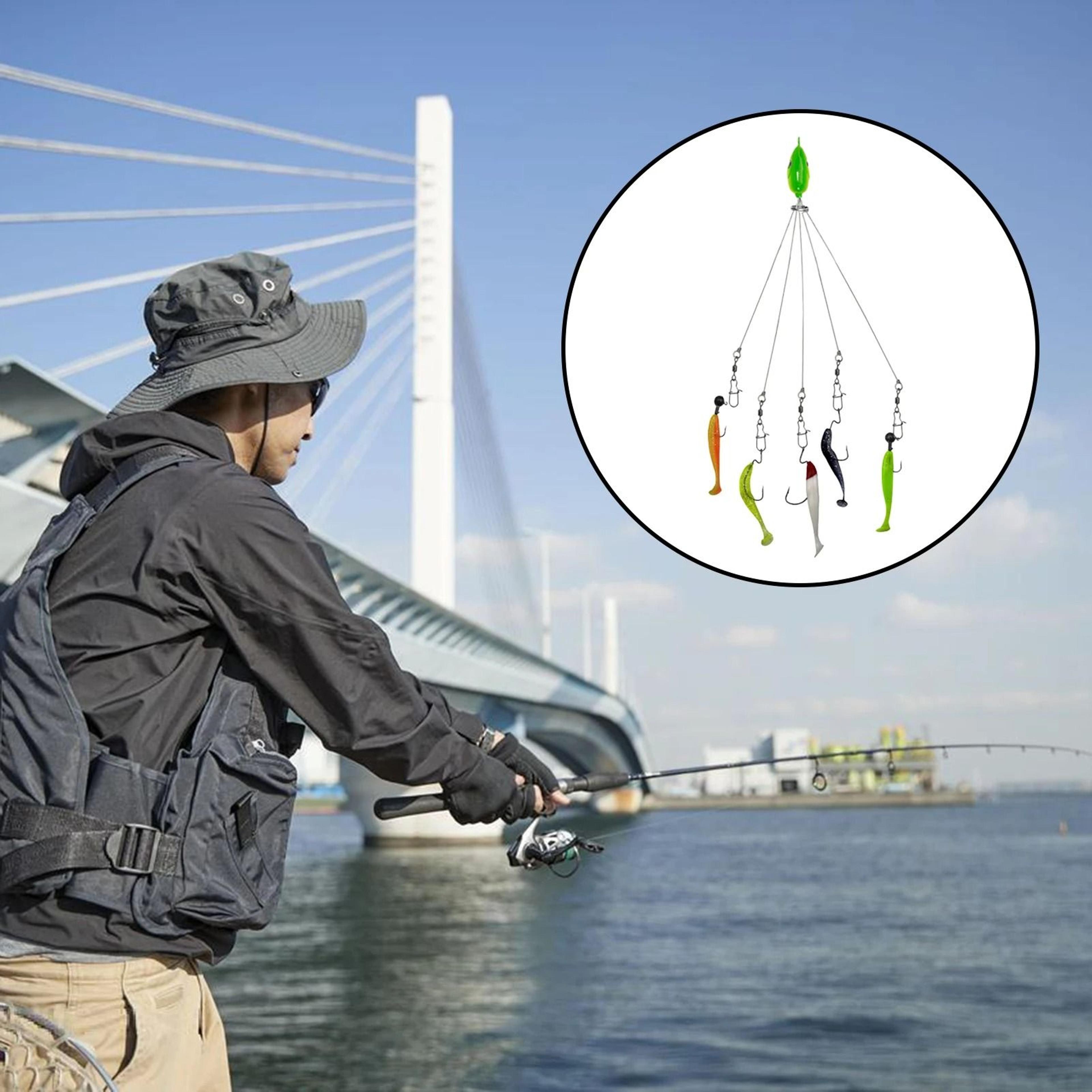 5 arm alabama umbrella fishing rig for bass and predator fishing