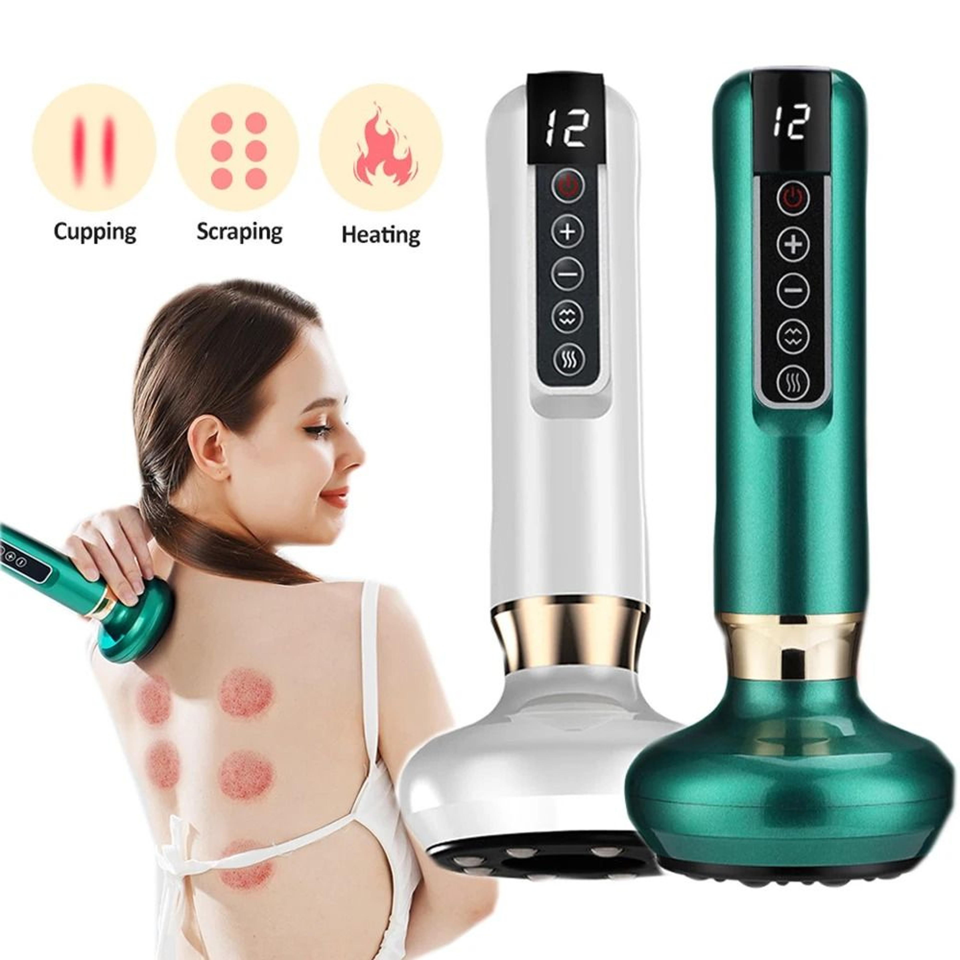 intelligent vacuum cupping massage set with glass jars