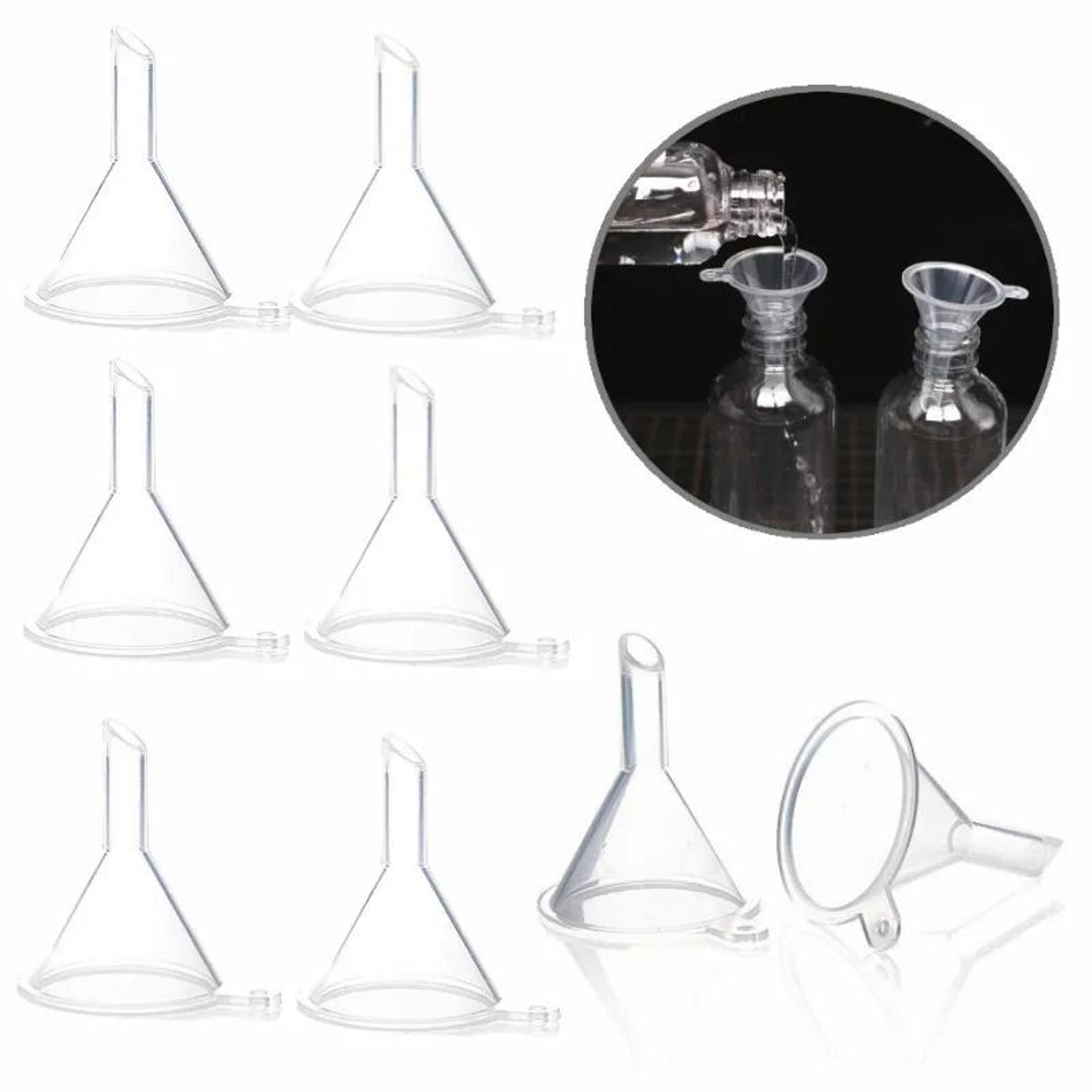10pcs mini plastic funnel set for perfume and essential oils