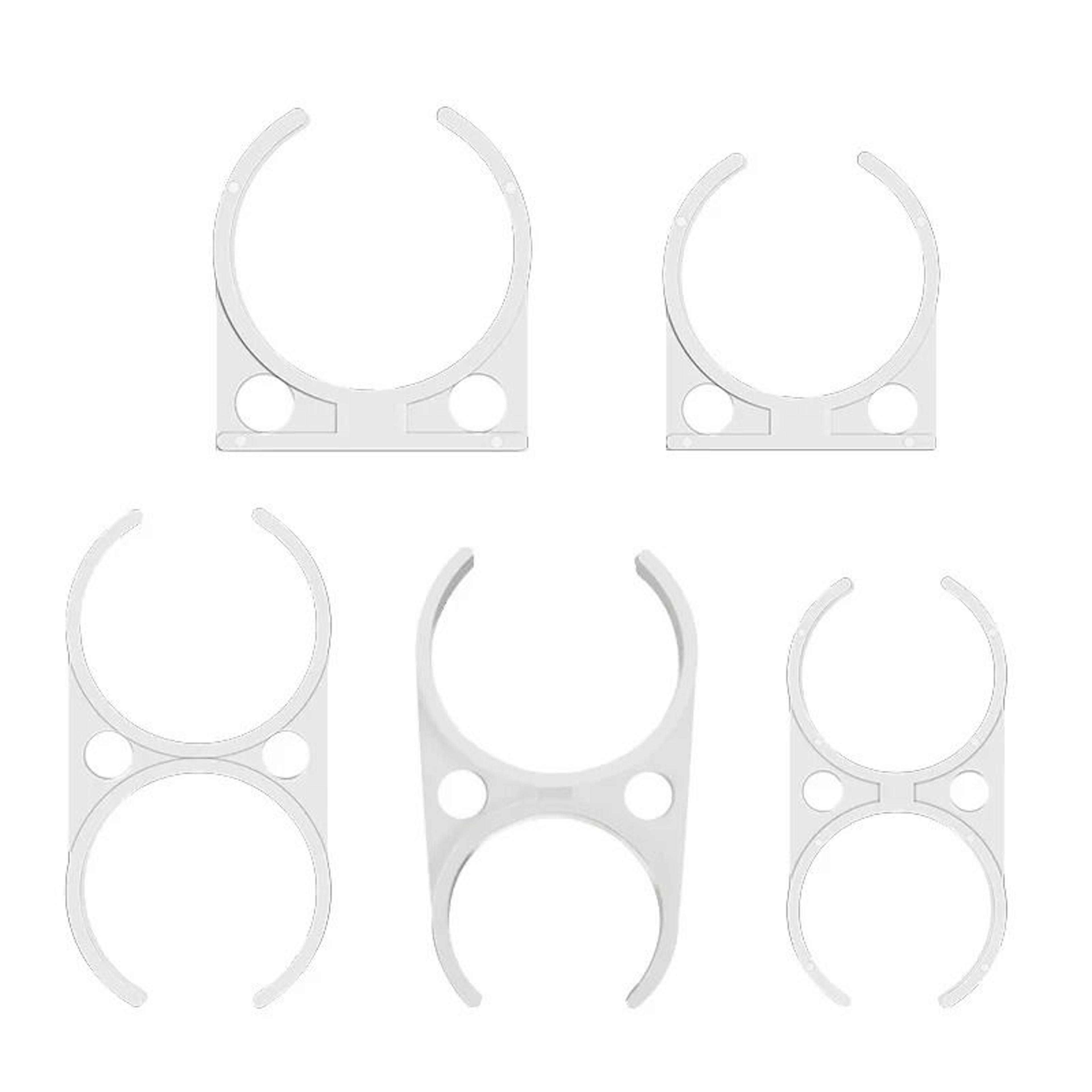 5pcs ro water filter mounting clips plastic bracket set
