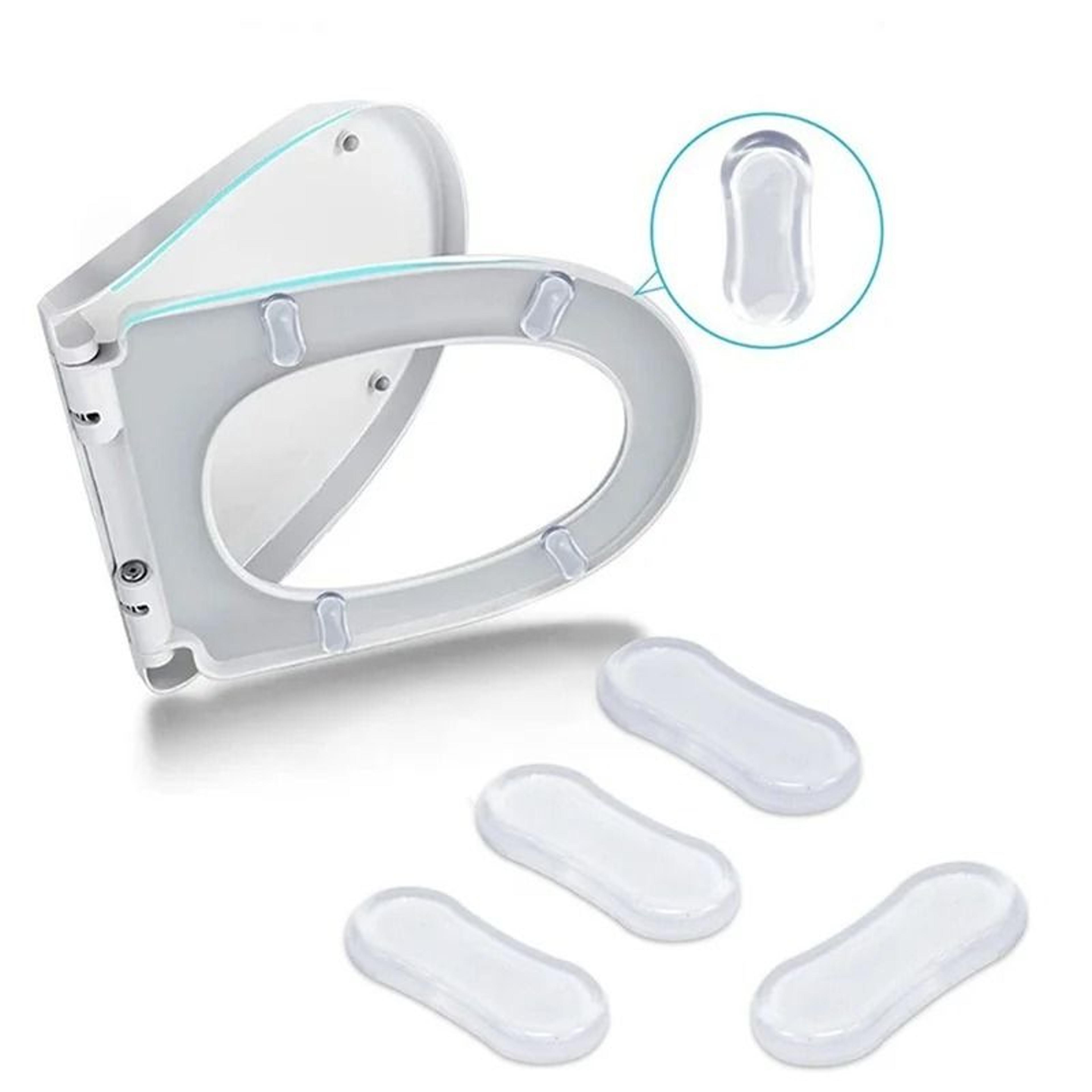 4pc self adhesive toilet seat bumpers anti slip cushion pads