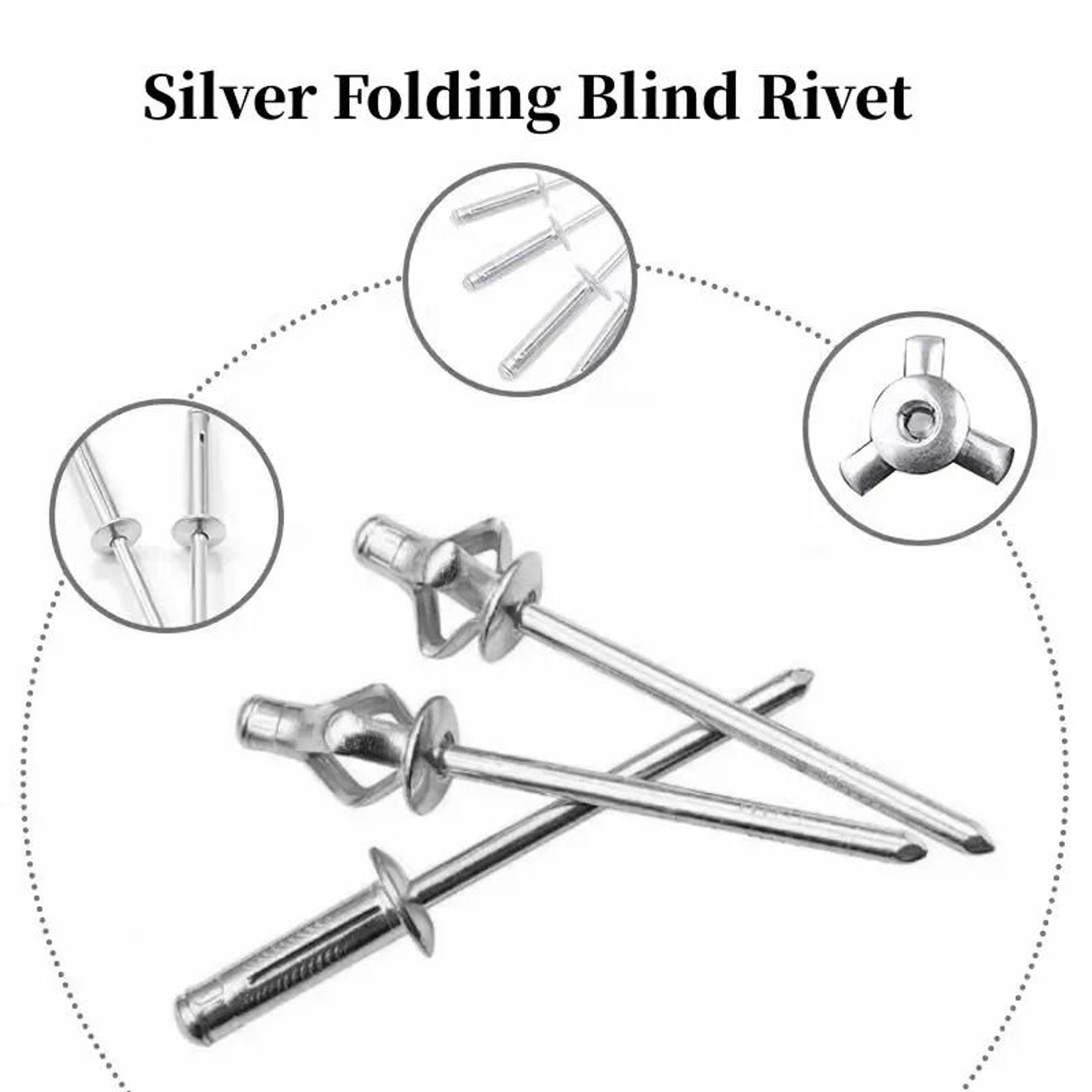 50pcs aluminum folding blind rivets 3.2 4.0 4.8mm