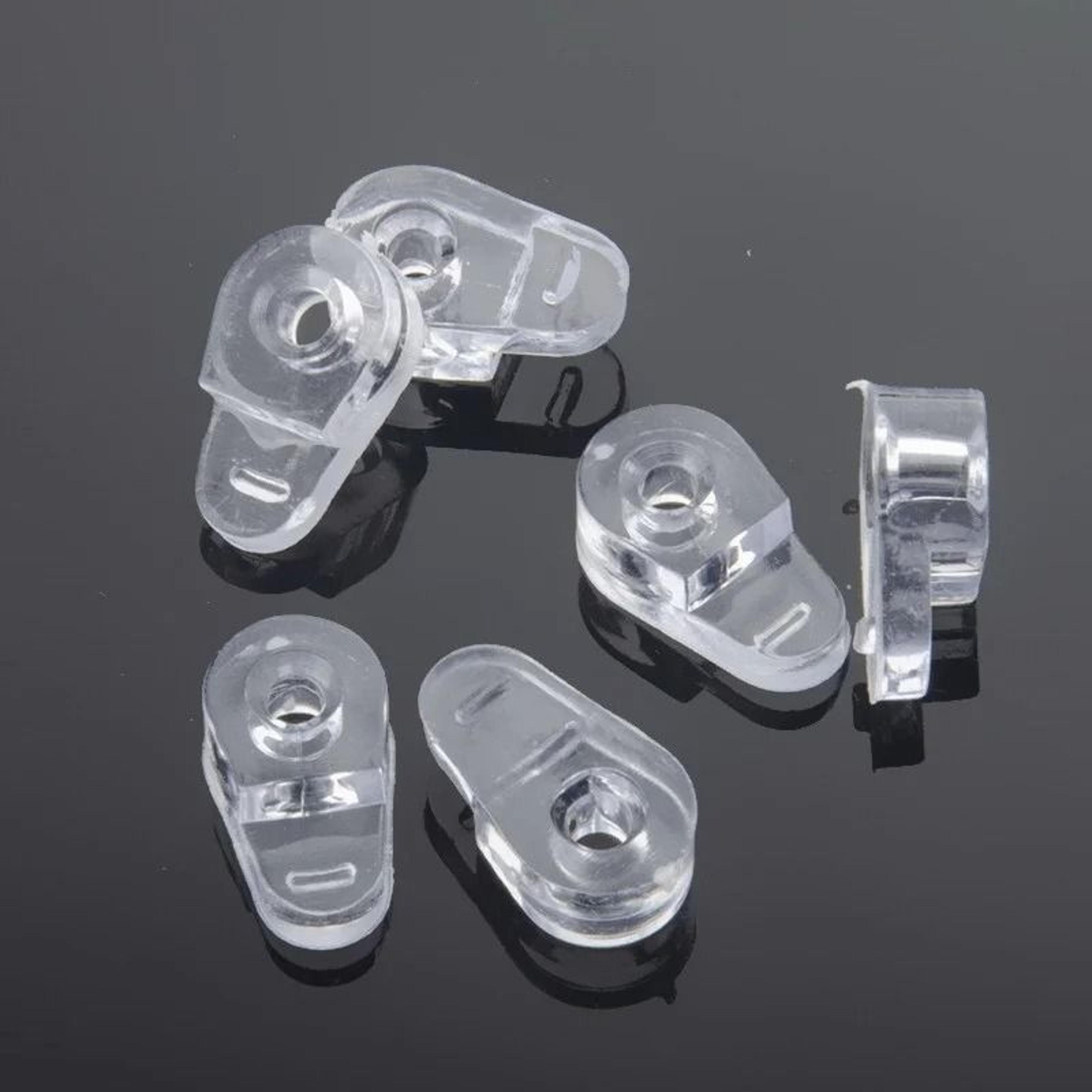 10pcs transparent plastic glass retainer clips