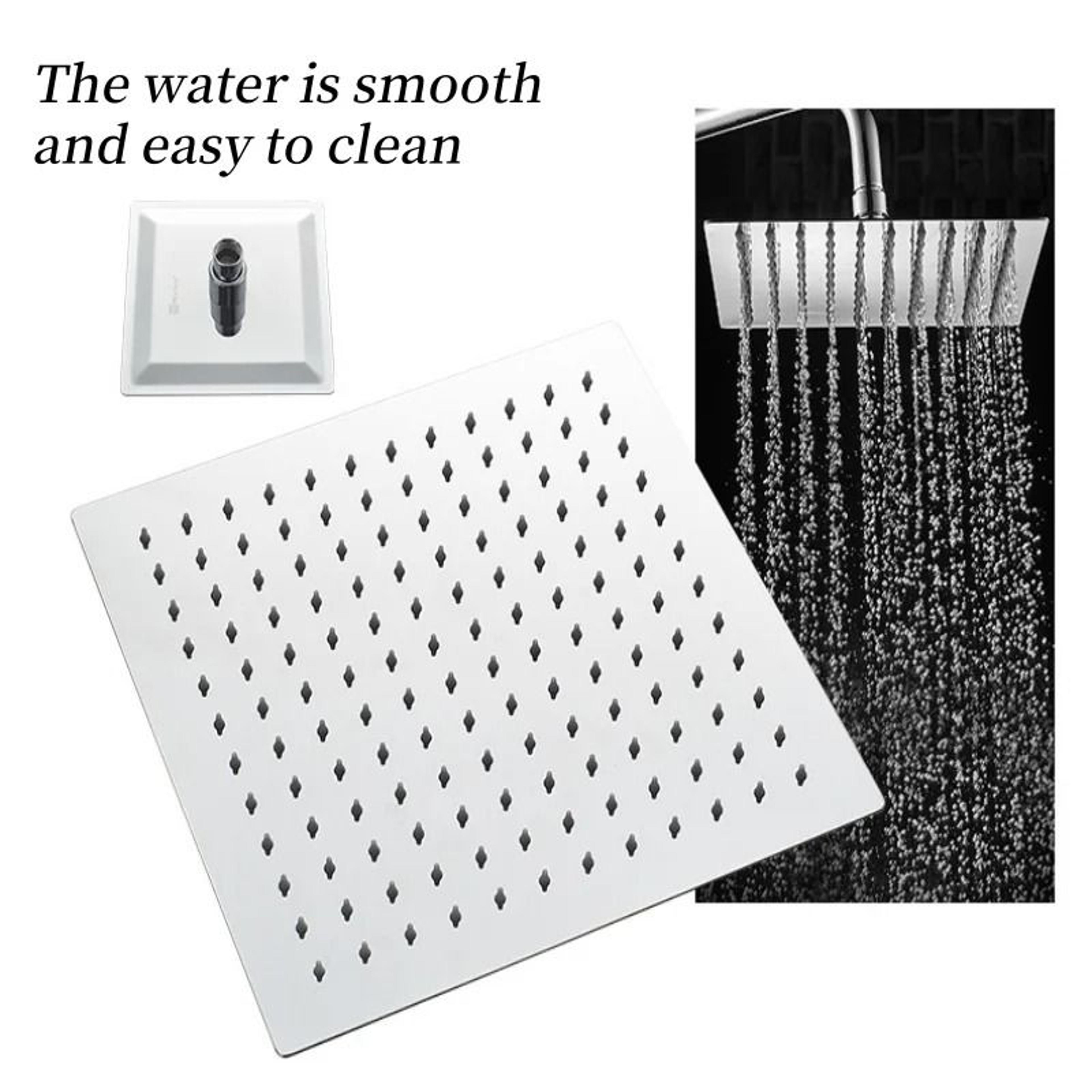 stainless steel square rainfall shower head
