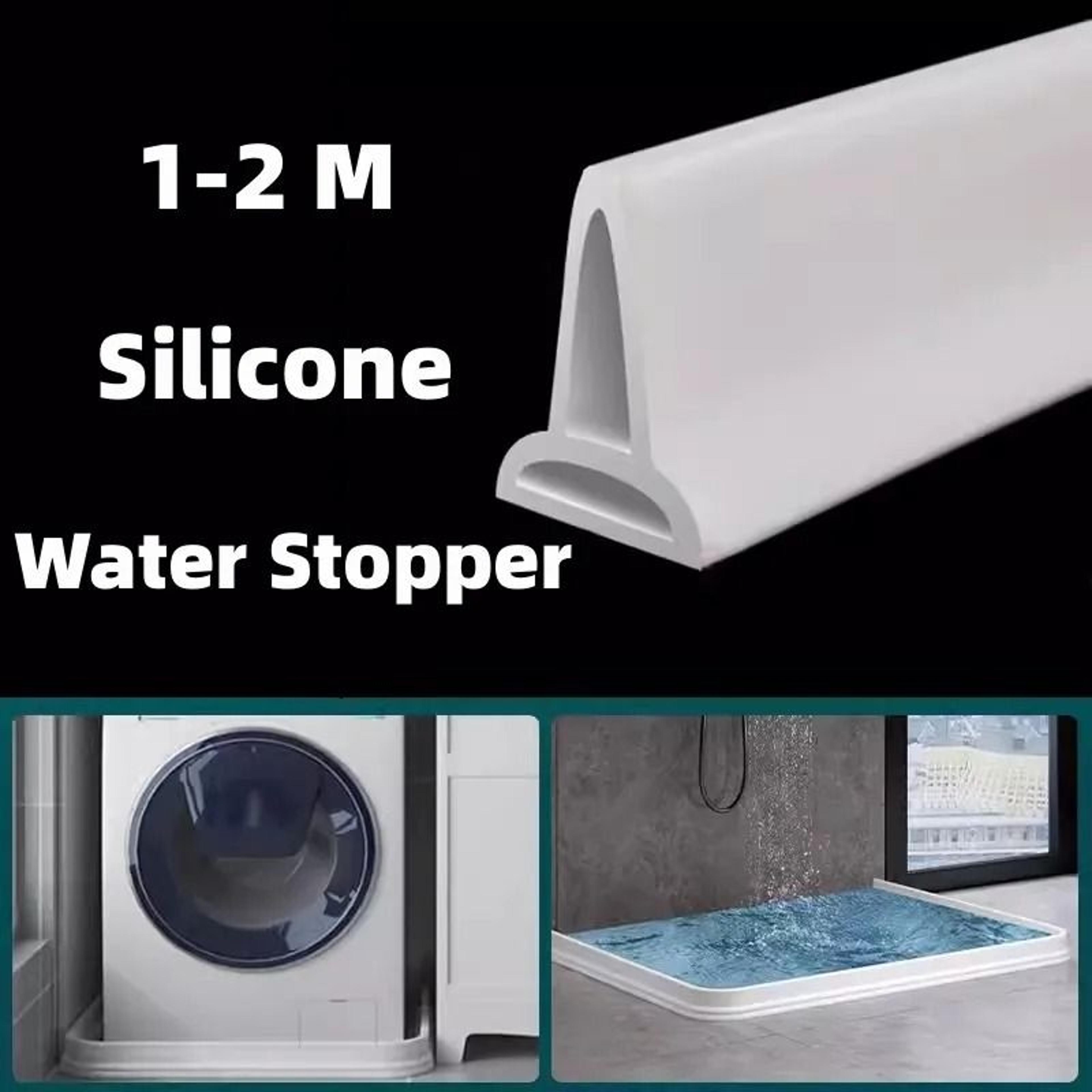 1-2m flexible silicone shower water dam barrier