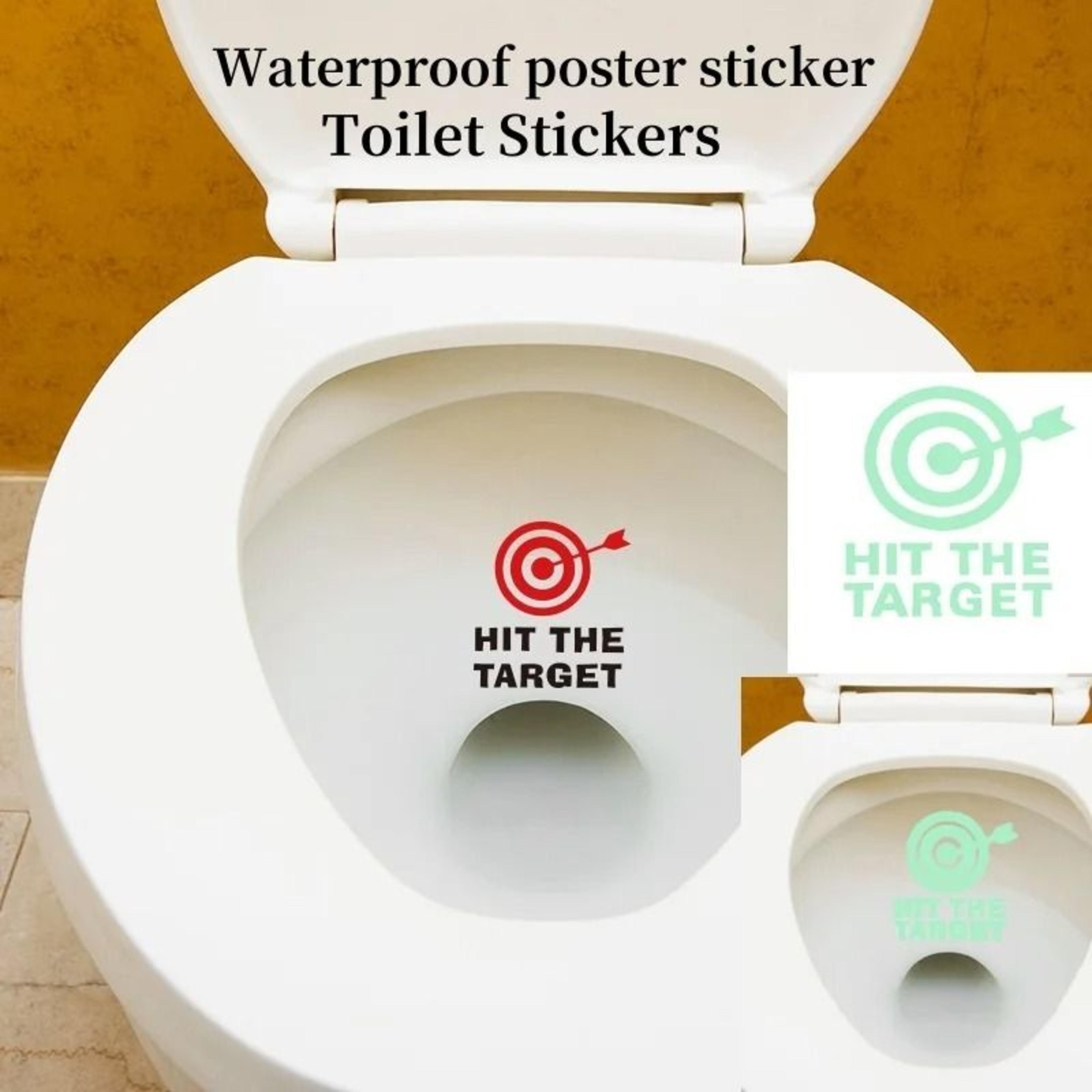 glow in the dark waterproof toilet sticker