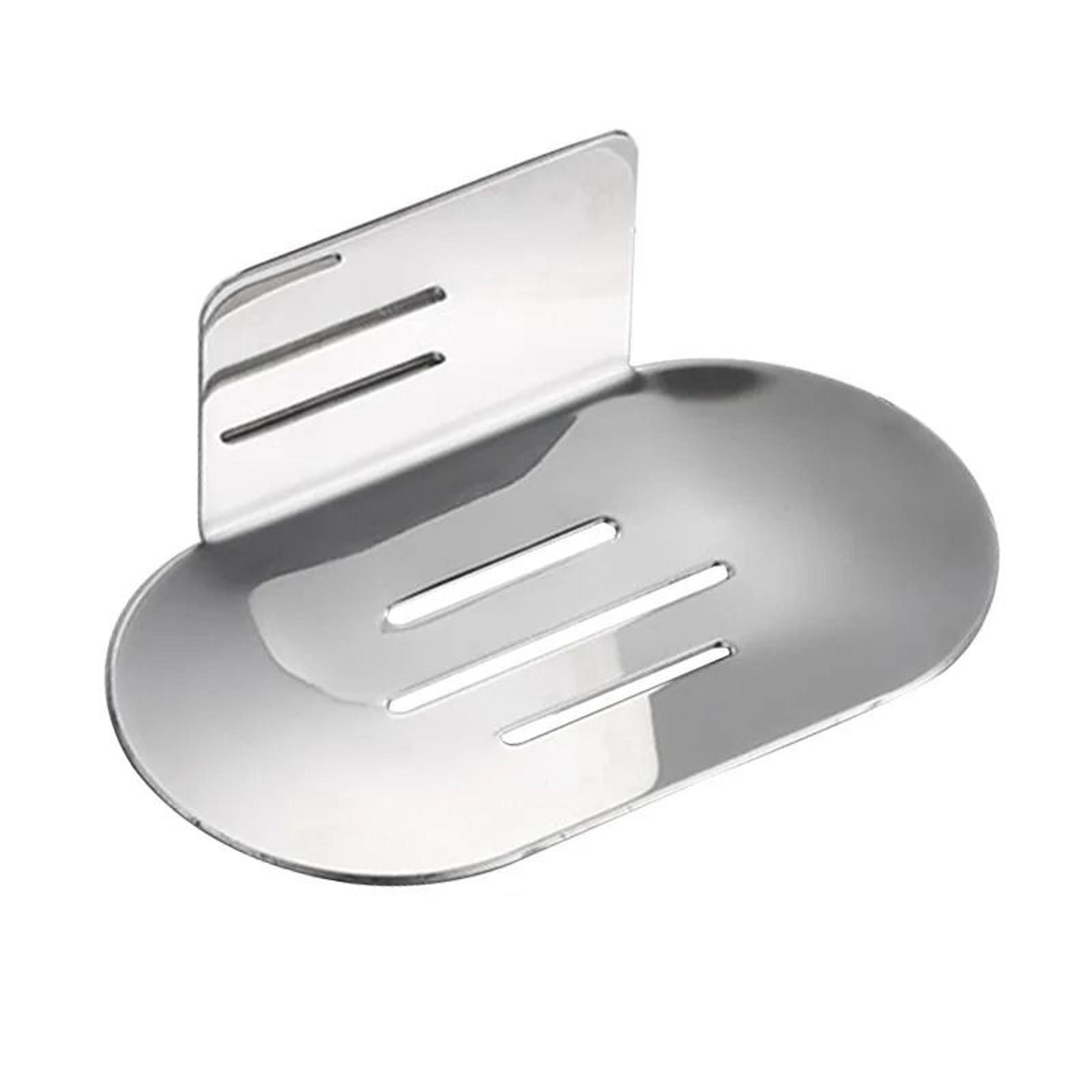 no-drill stainless steel shower soap holder