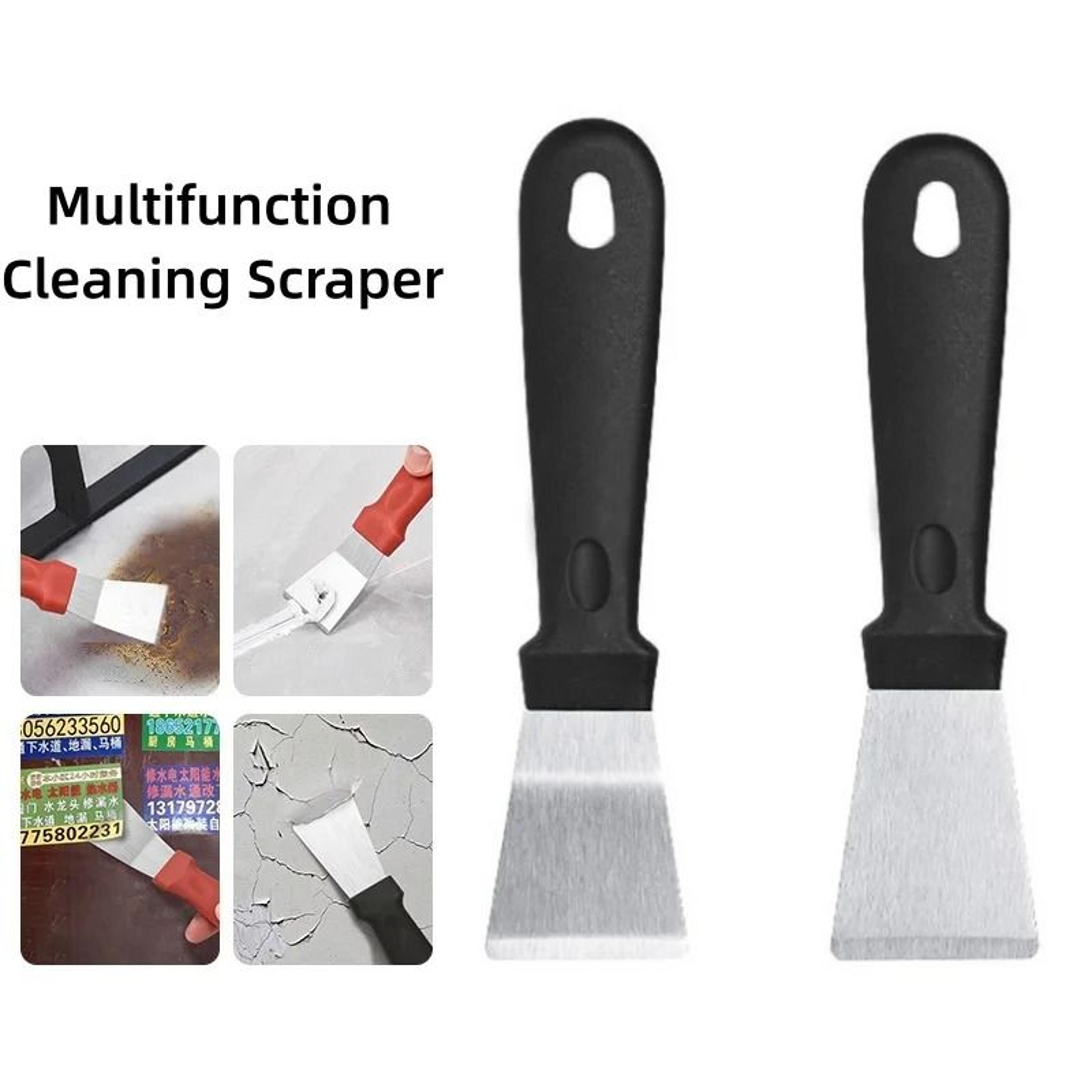 2 pcs stainless steel multi-purpose scraper and putty knife
